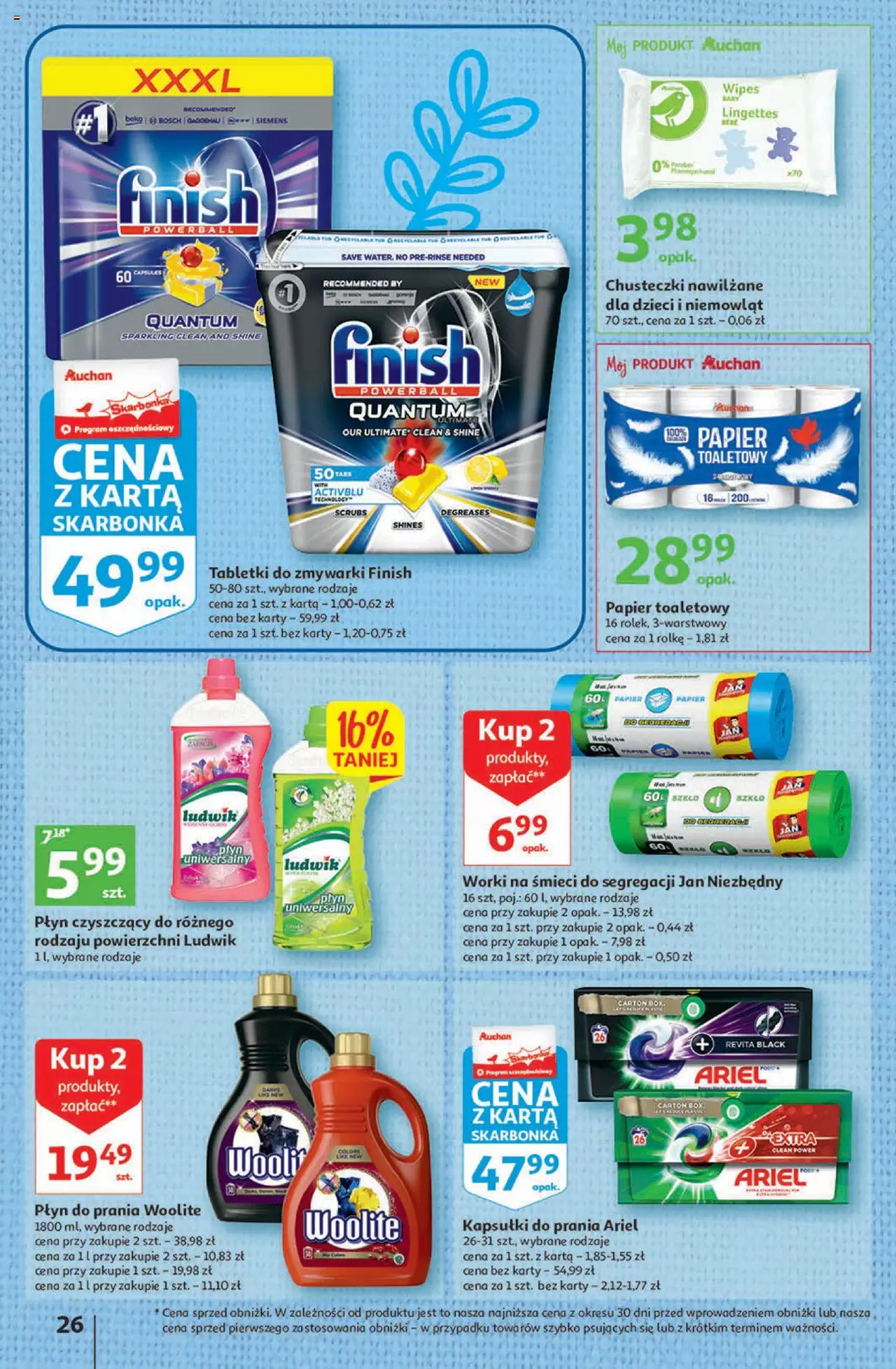 Auchan Gazetka Koszyk Oszczędności Hipermarket ważna  od 23.03.2023 do 29.03.2023 strona 26