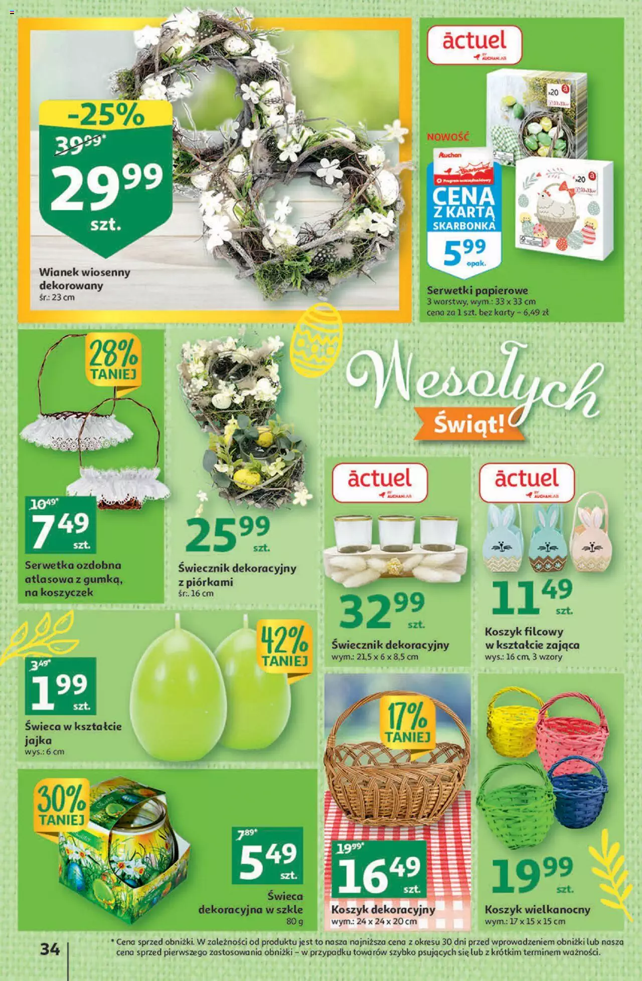 Auchan Gazetka Koszyk Oszczędności Hipermarket ważna  od 23.03.2023 do 29.03.2023 strona 34
