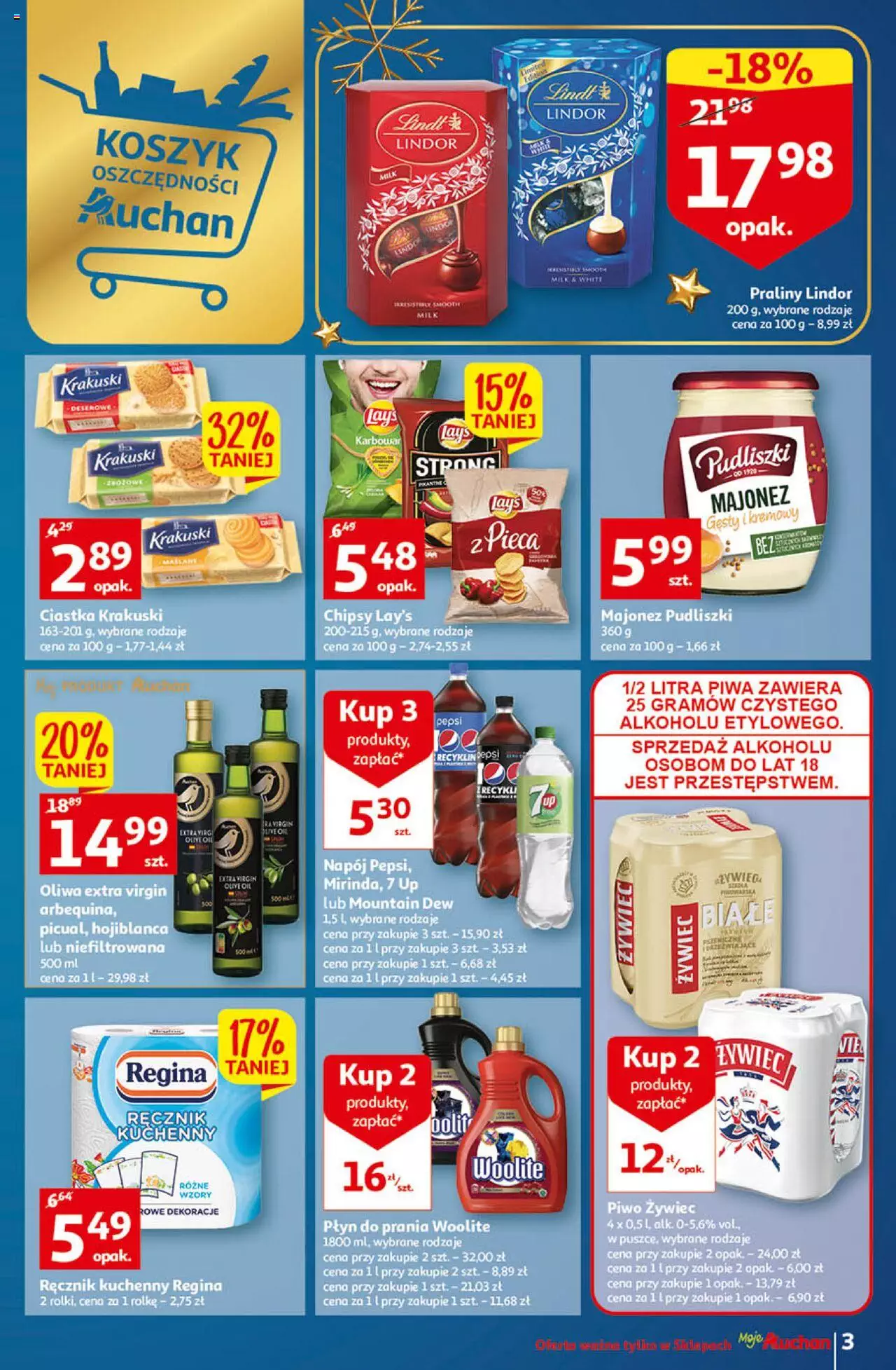 Auchan Gazetka Koszyk Oszczędności Moje Auchan ważna od 10.11.2022 do 16.11.2022 strona 3
