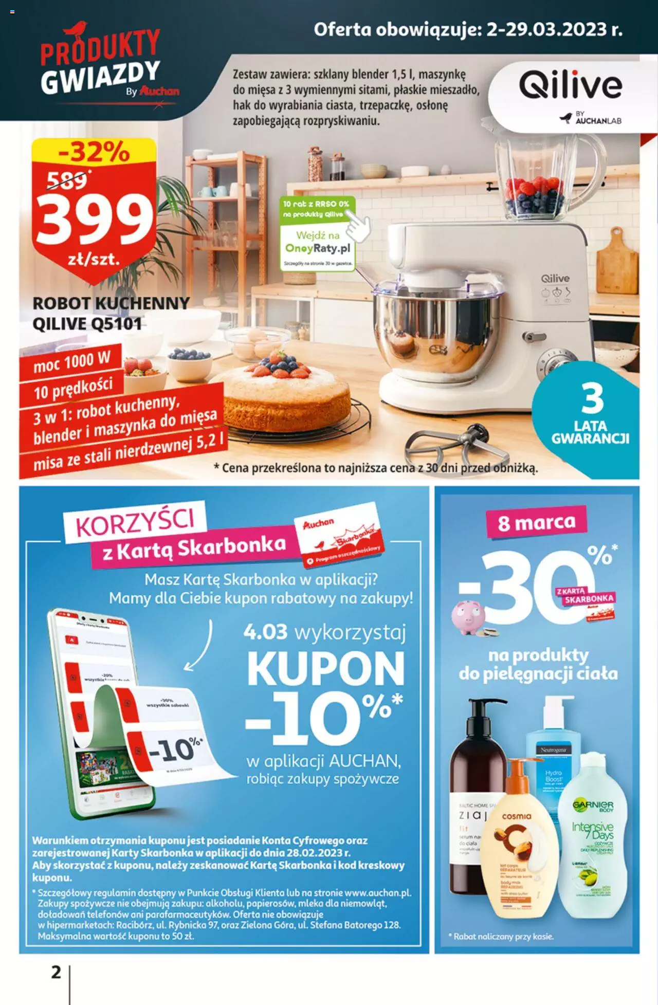 Auchan Gazetka Rewelacje na Dzień Kobiet Hipermarket ważna od 02.03.2023 do 08.03.2023 strona 2
