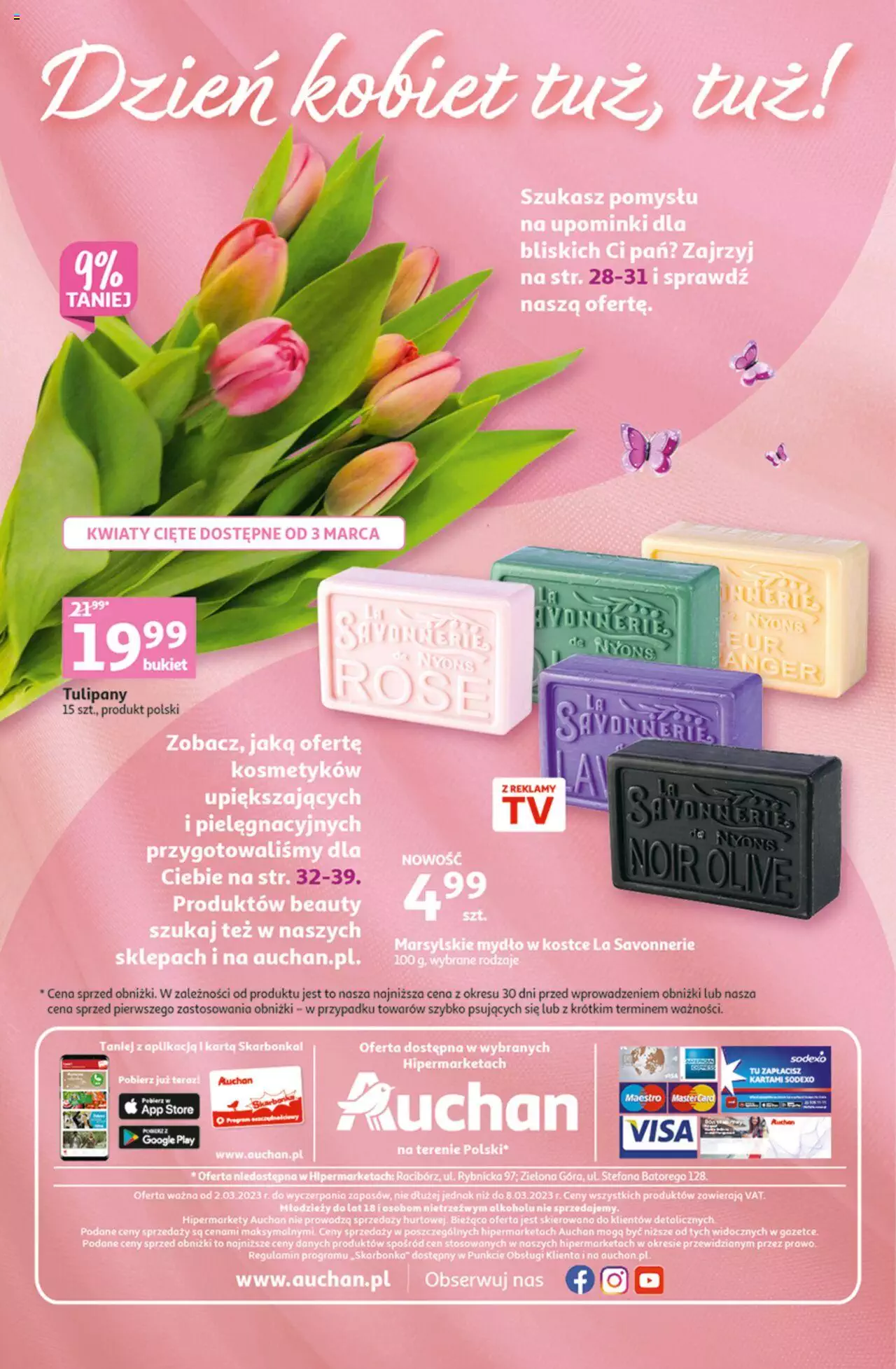 Auchan Gazetka Rewelacje na Dzień Kobiet Hipermarket ważna od 02.03.2023 do 08.03.2023 strona 40