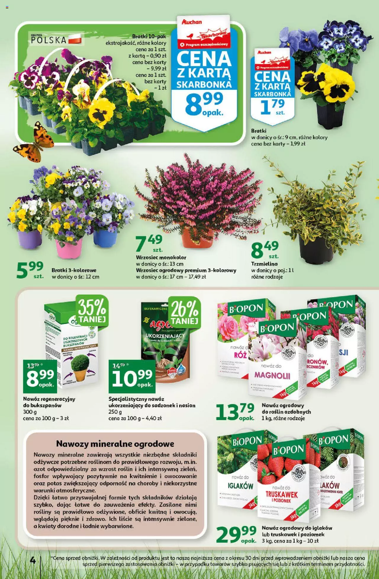 Auchan Gazetka Stwórz ogród pełen kolorów Hipermarket ważna  od  16.03.2023 do 22.03.2023 strona 4