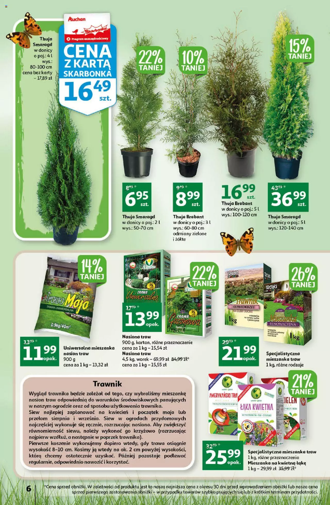 Auchan Gazetka Stwórz ogród pełen kolorów Hipermarket ważna  od  16.03.2023 do 22.03.2023 strona 6