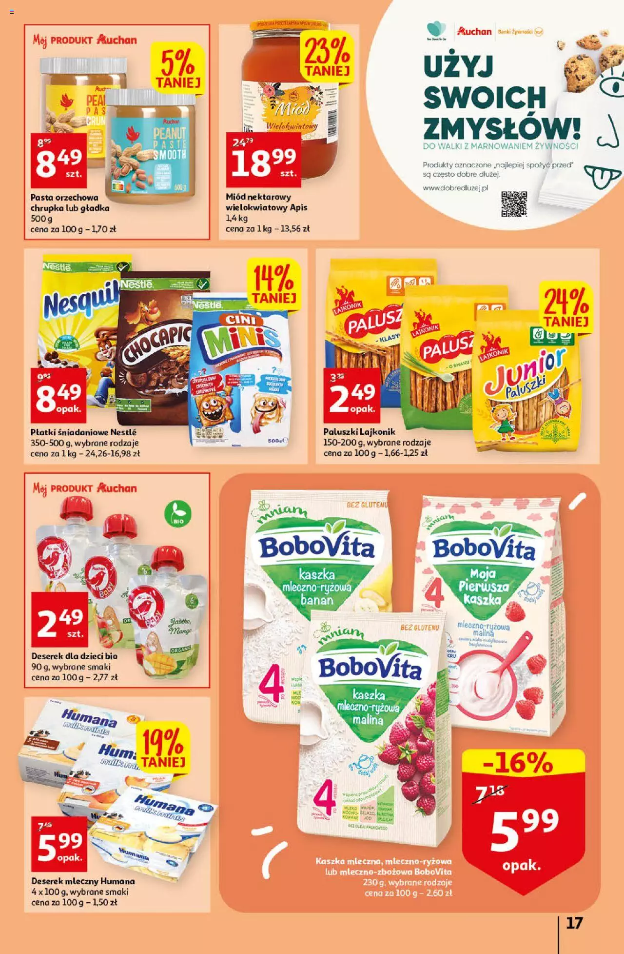 Auchan gazetka ważna Koszyk Oszczędności Auchan Hipermarkety od 06.10.2022 do 12.10.2022 strona 17