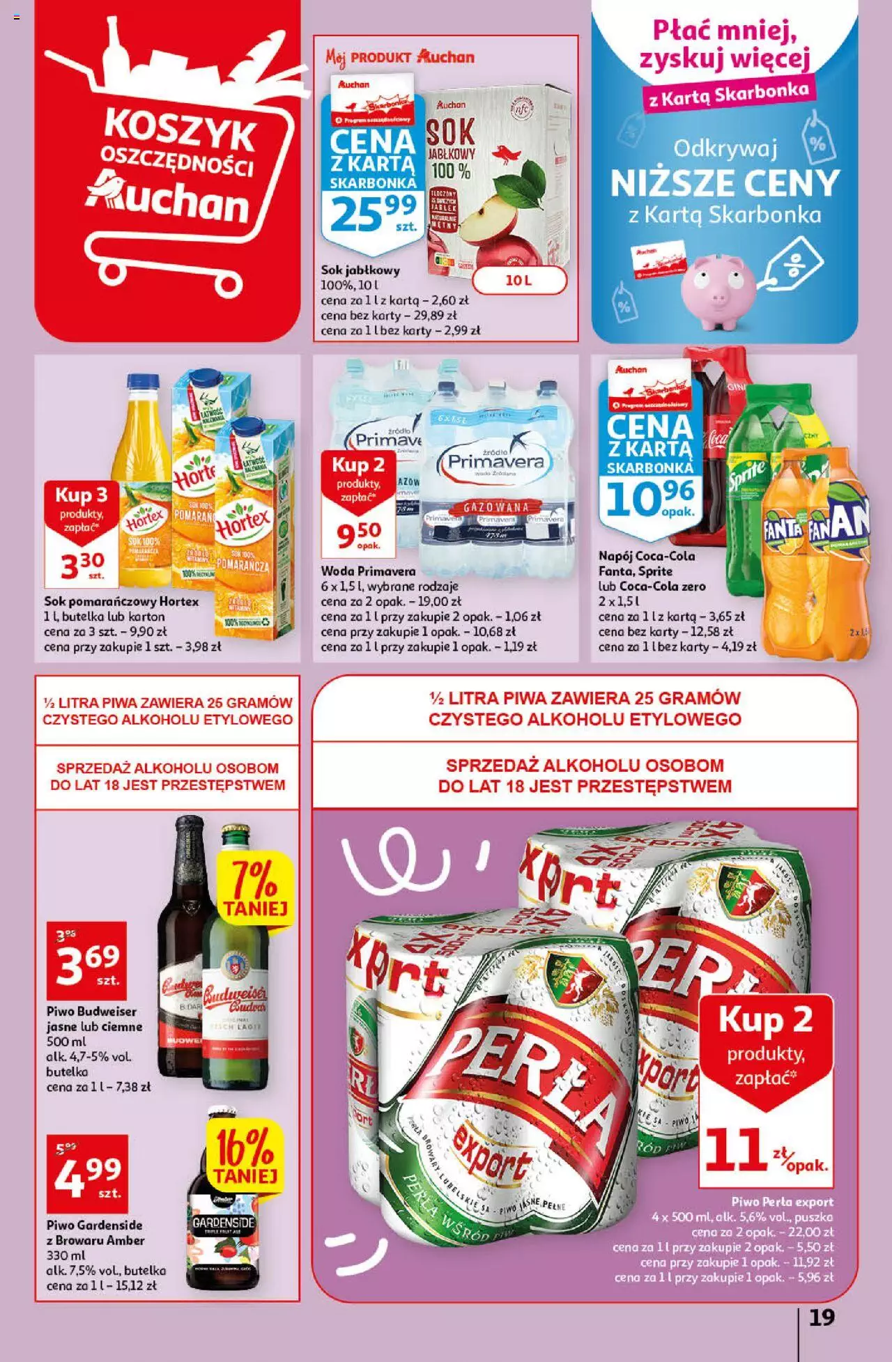 Auchan gazetka ważna Koszyk Oszczędności Auchan Hipermarkety od 06.10.2022 do 12.10.2022 strona 19