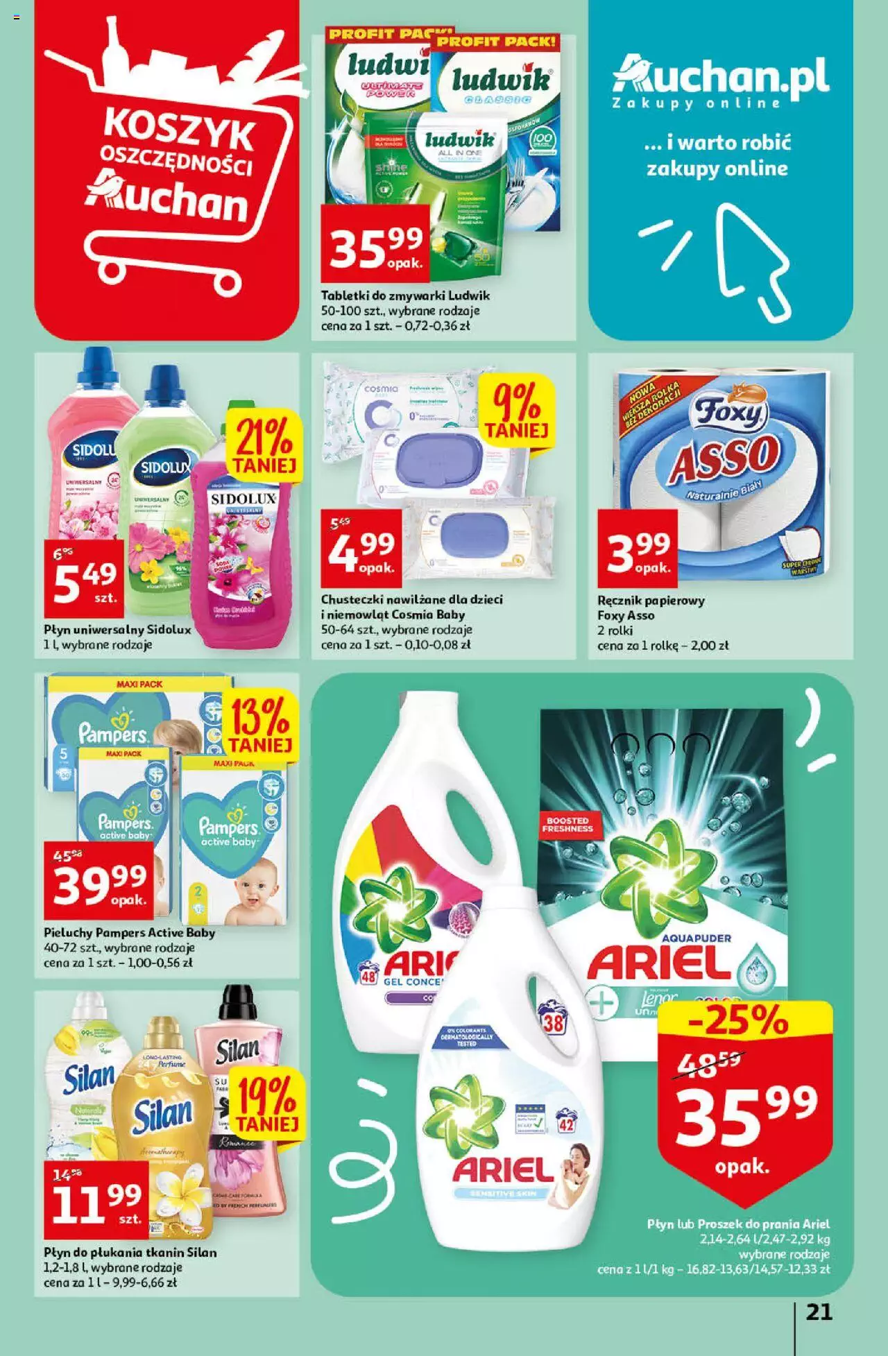 Auchan gazetka ważna Koszyk Oszczędności Auchan Hipermarkety od 06.10.2022 do 12.10.2022 strona 21
