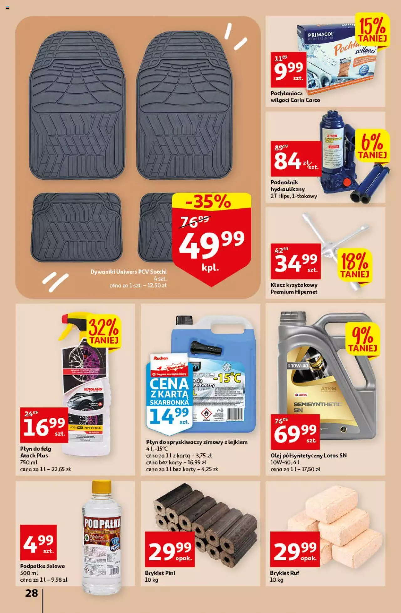 Auchan gazetka ważna Koszyk Oszczędności Auchan Hipermarkety od 06.10.2022 do 12.10.2022 strona 28