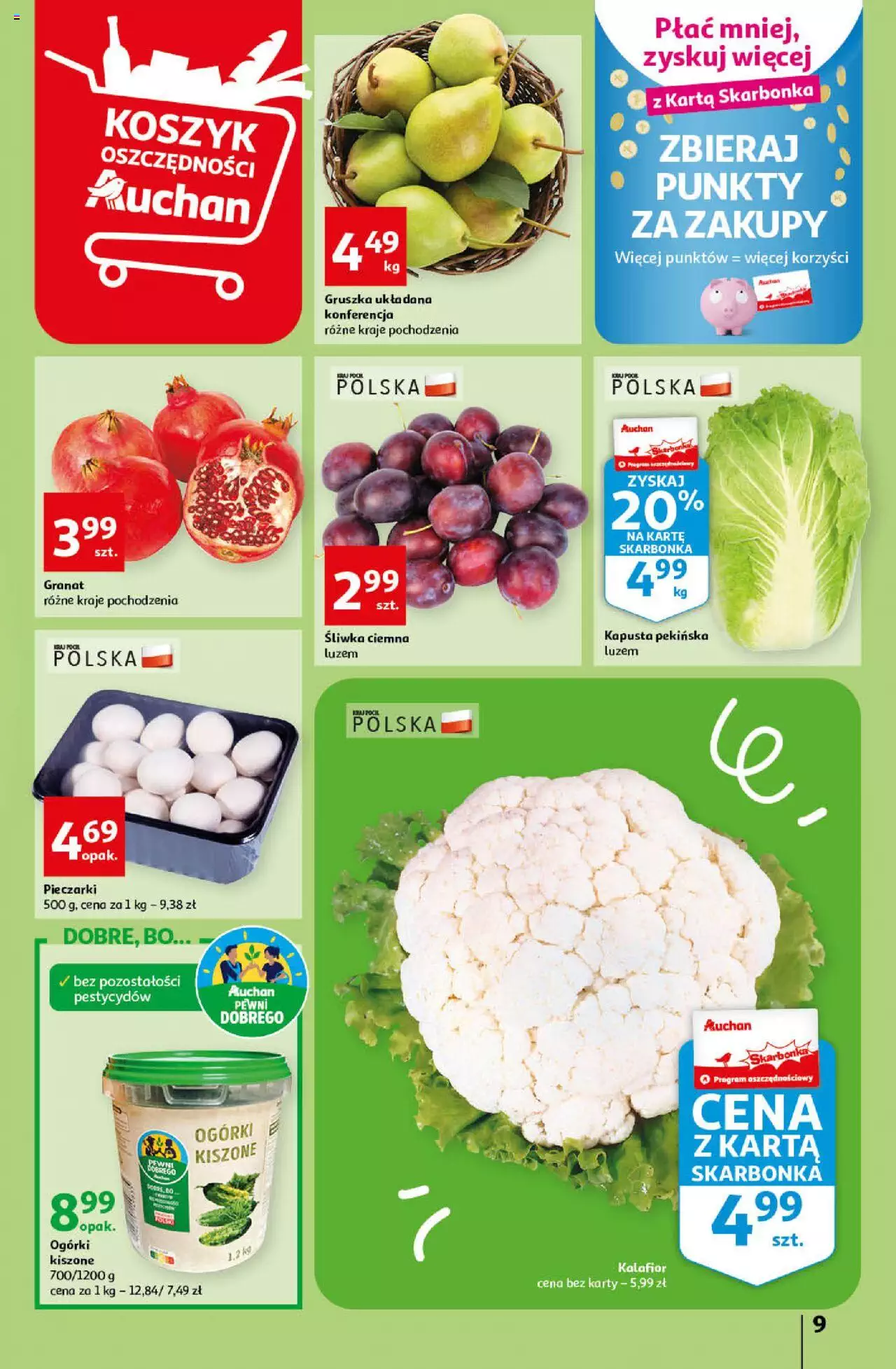 Auchan gazetka ważna Koszyk Oszczędności Auchan Hipermarkety od 06.10.2022 do 12.10.2022 strona 9