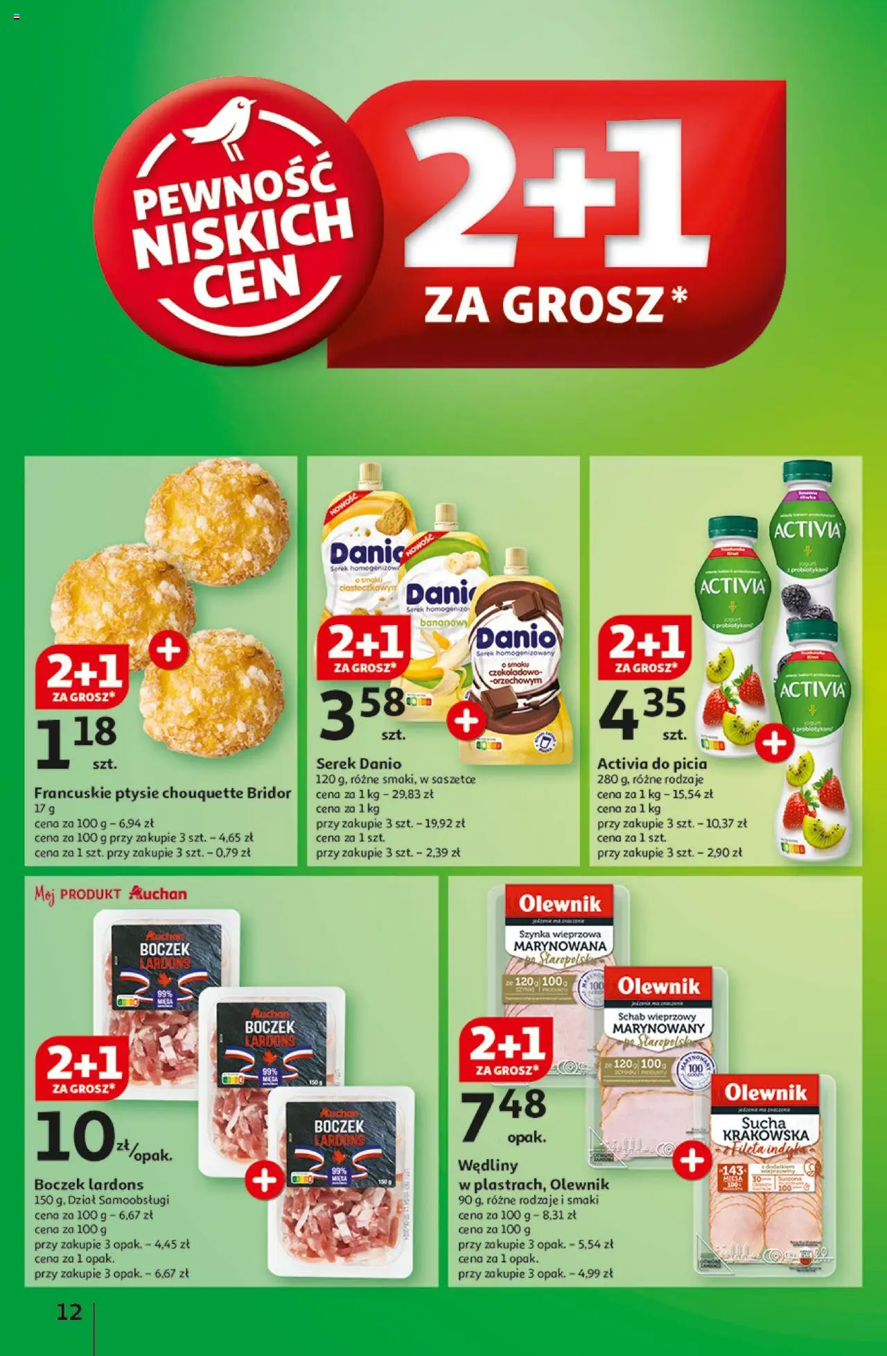 Auchan Z Małą Cenką Dźwigniesz Więcej Hipermarket Gazetka ważna od 06.02.2025 do 12.02.2025 strona 12