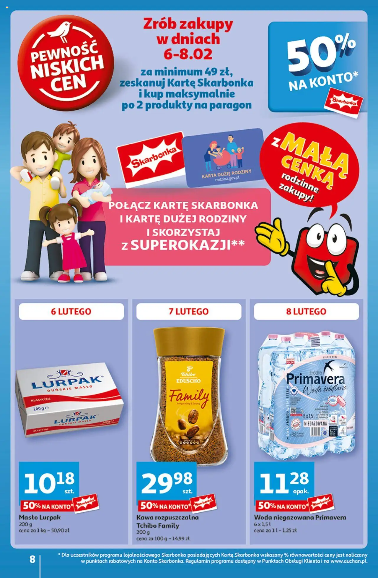 Auchan Z Małą Cenką Dźwigniesz Więcej Hipermarket Gazetka ważna od 06.02.2025 do 12.02.2025 strona 8