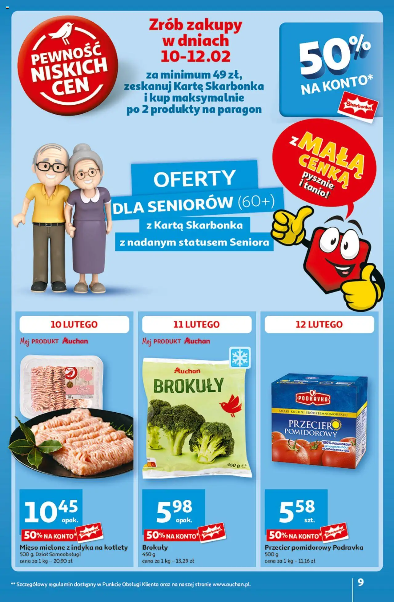 Auchan Z Małą Cenką Dźwigniesz Więcej Hipermarket Gazetka ważna od 06.02.2025 do 12.02.2025 strona 9