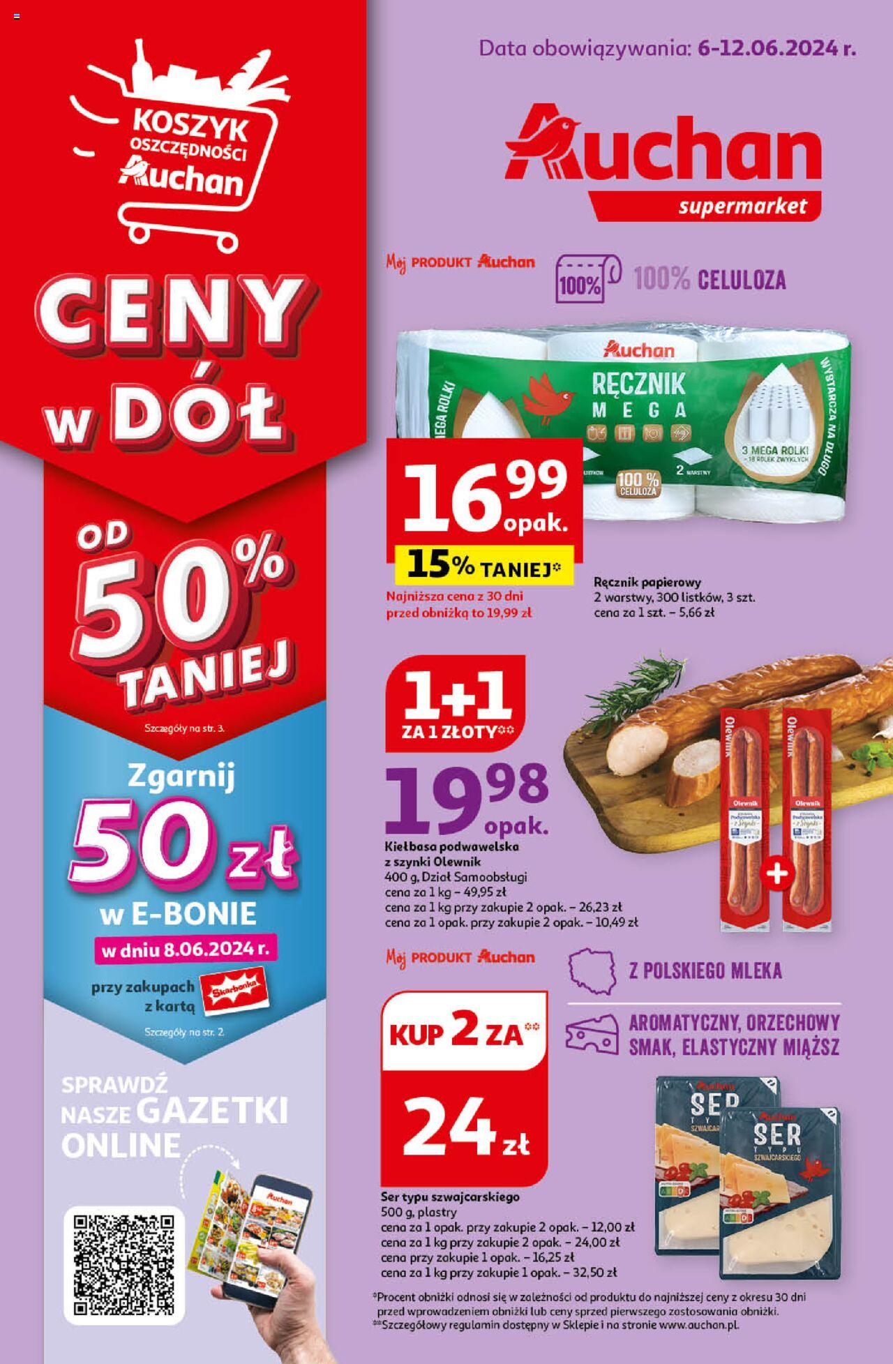 Auchan Gazetka ważna od 06.06.2024 do 12.06.2024 strona 1