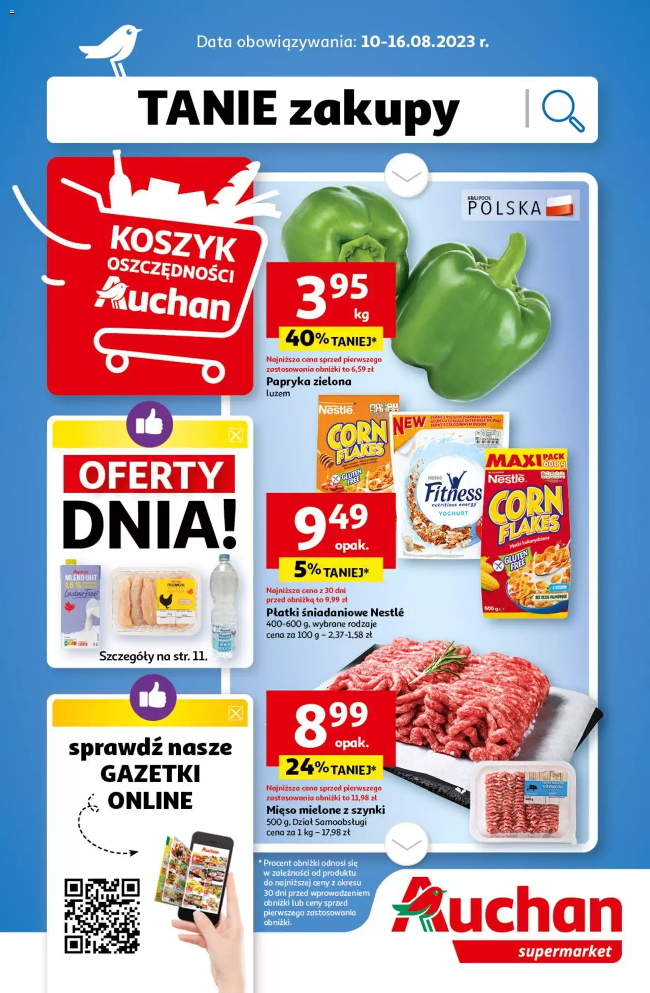 Auchan Gazetka ważna od 10.08.2023 do 16.08.2023 strona 1