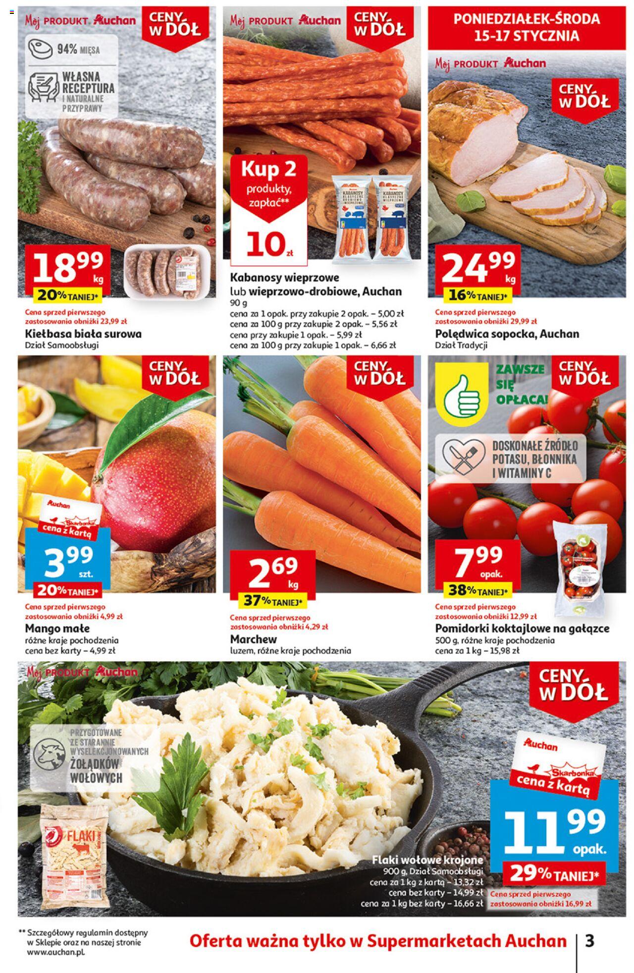 Auchan Gazetka ważna od 11.01.2024 do 17.01.2024 strona 3