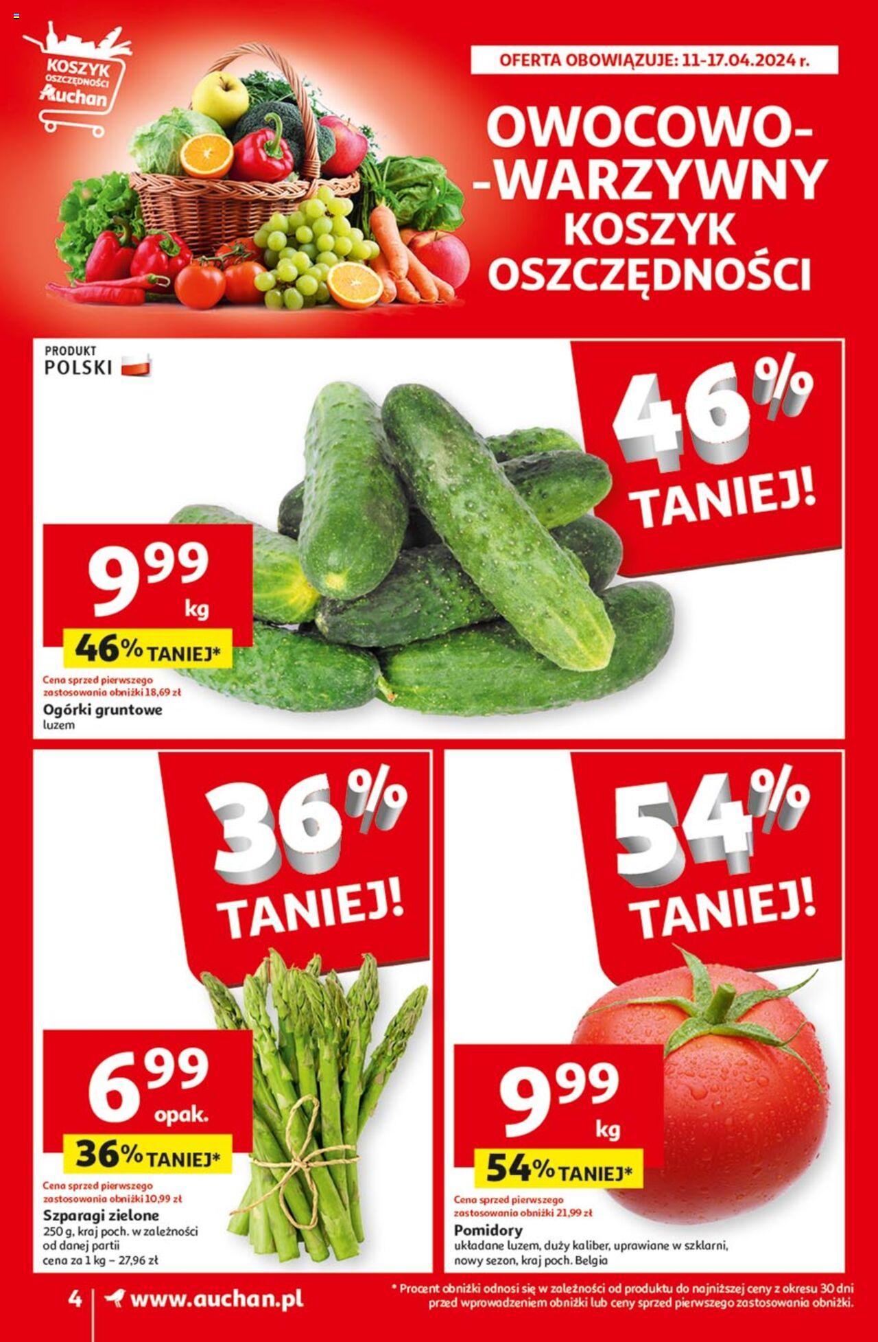 Auchan Gazetka ważna  od 11.04.2024 do 17.04.2024 strona 4