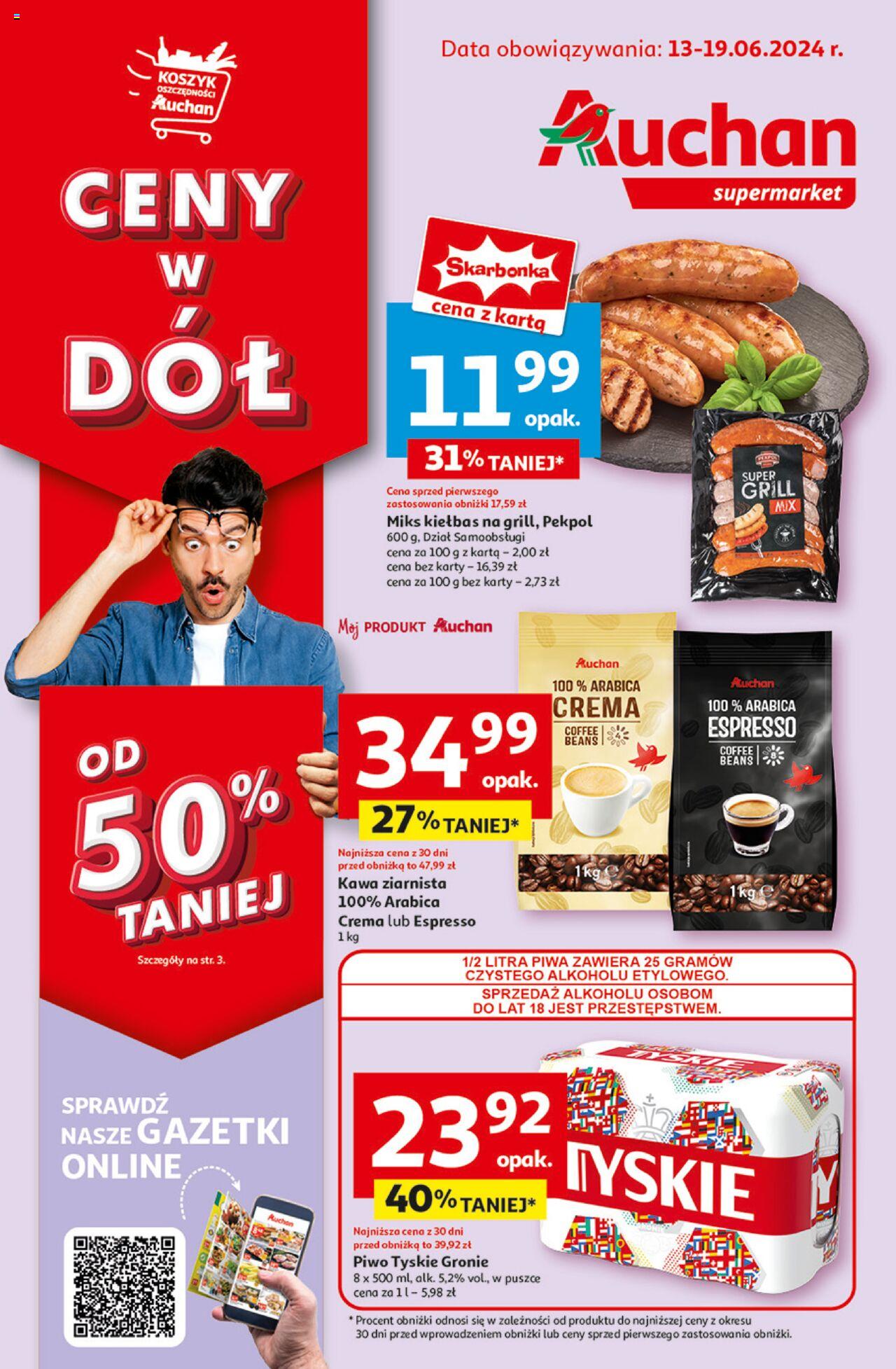 Auchan Gazetka ważna od 13.06.2024 do 19.06.2024 strona 1