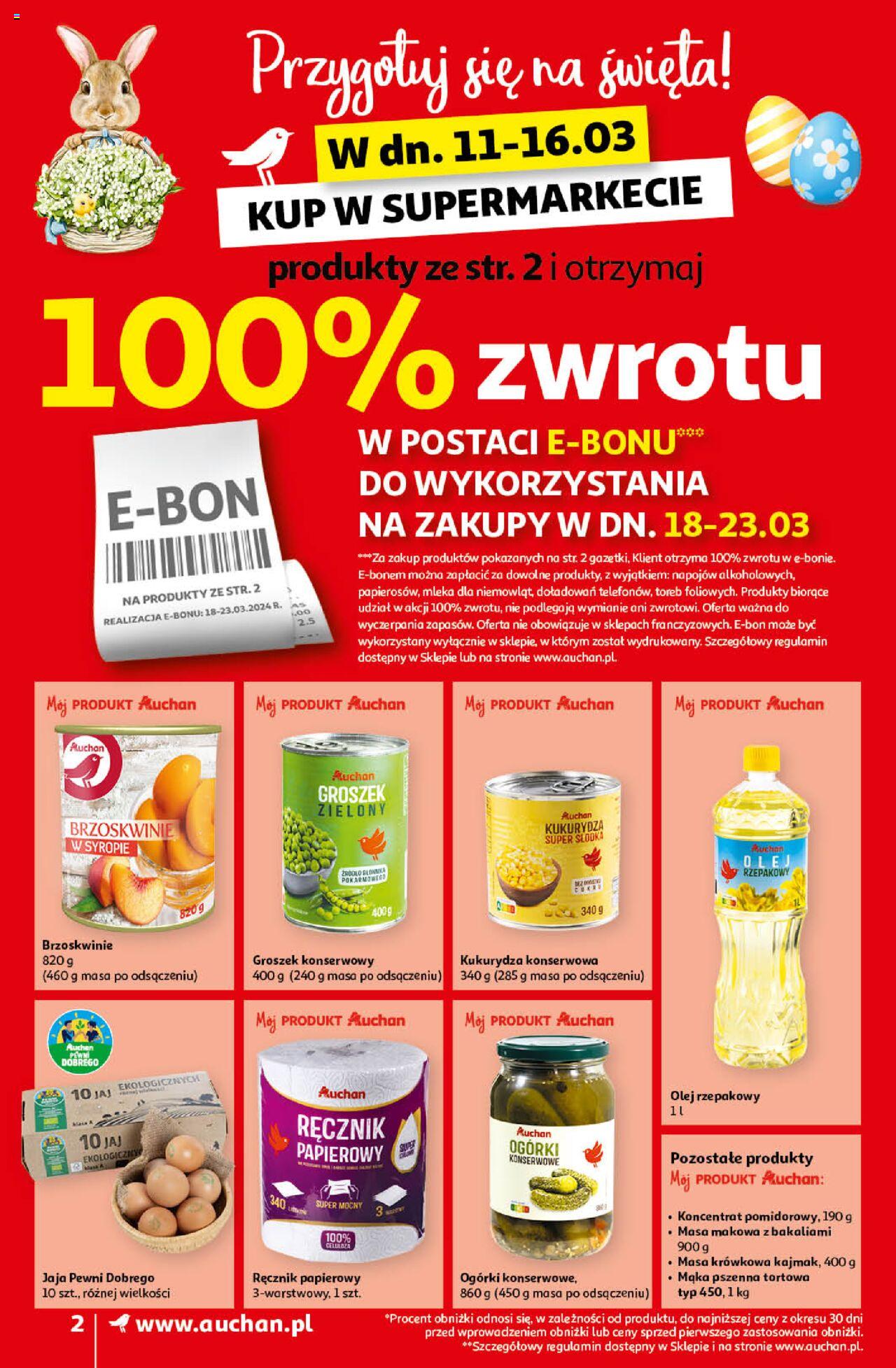 Auchan Gazetka ważna od 14.03.2024 do 20.03.2024 strona 2