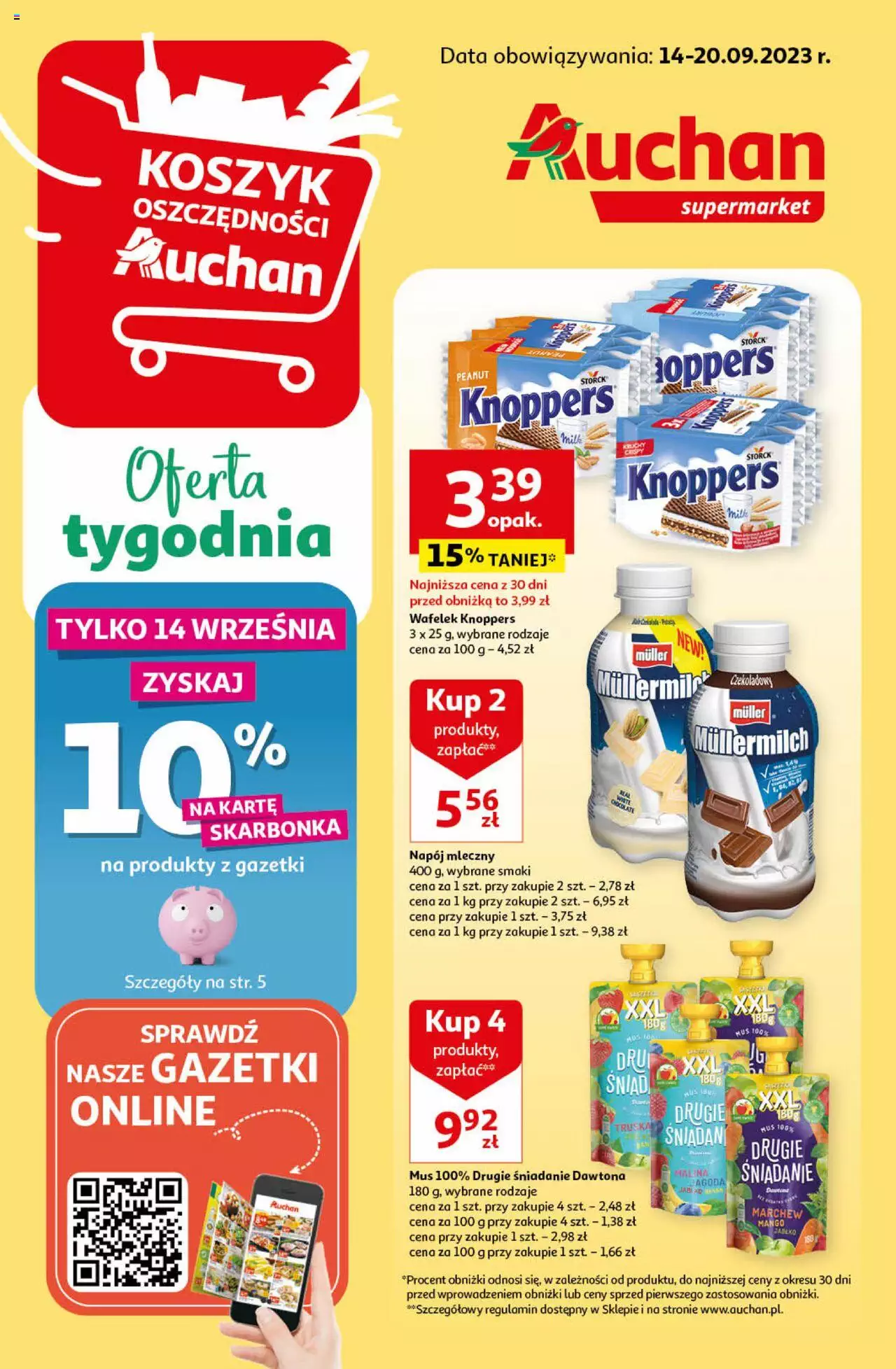 Auchan Gazetka ważna od 14.09.2023 do 20.09.2023 strona 1