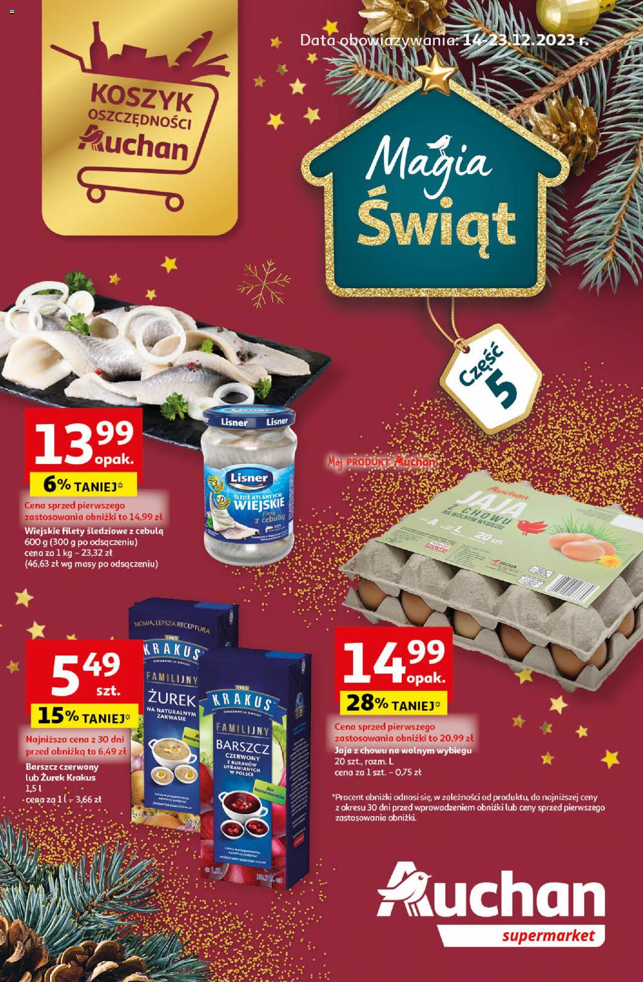 Auchan Gazetka ważna od 14.12.2023 do 23.12.2023 strona 1