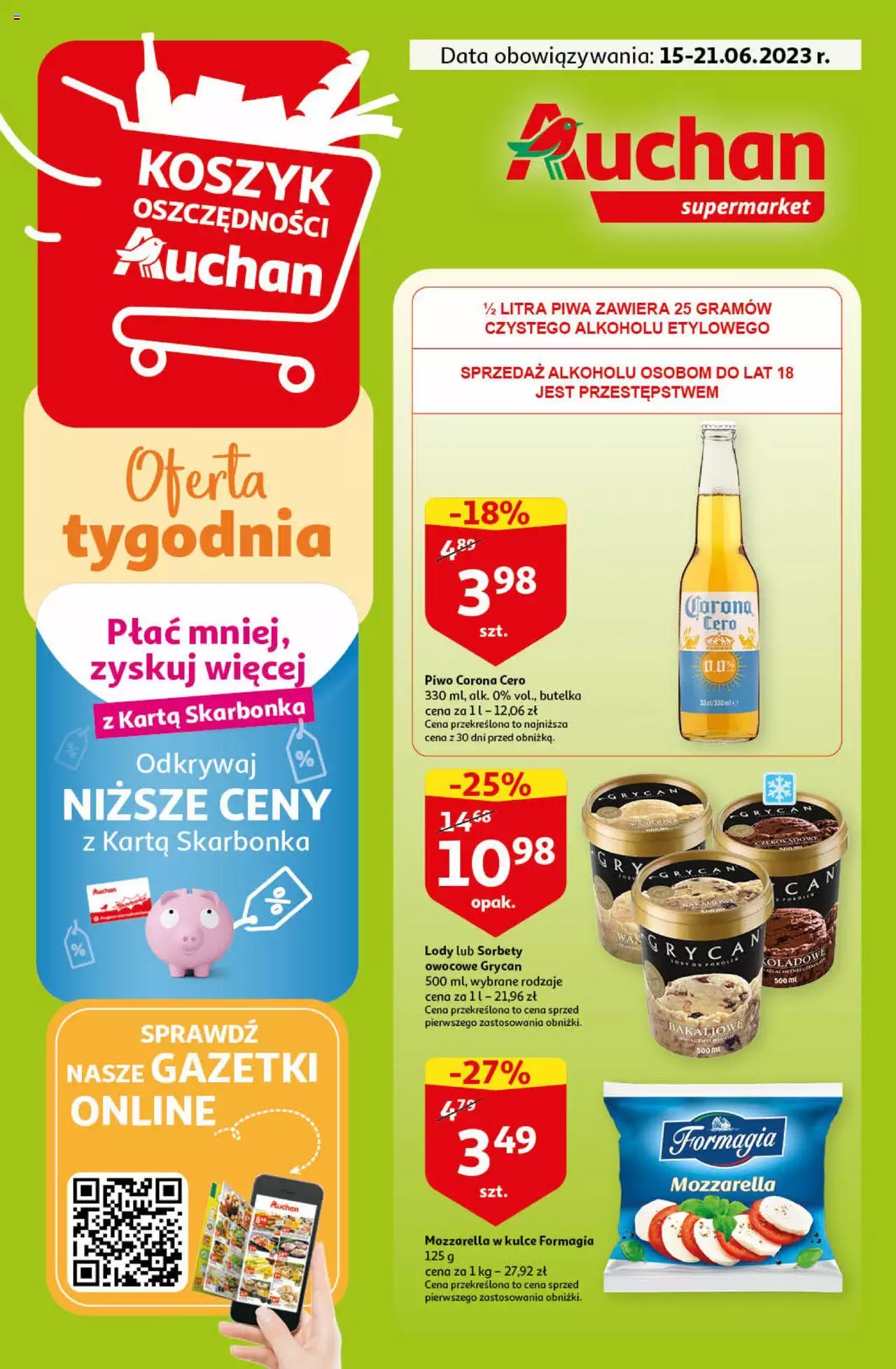 Auchan Gazetka ważna od 15.06.2023 do 21.06.2023 strona 1