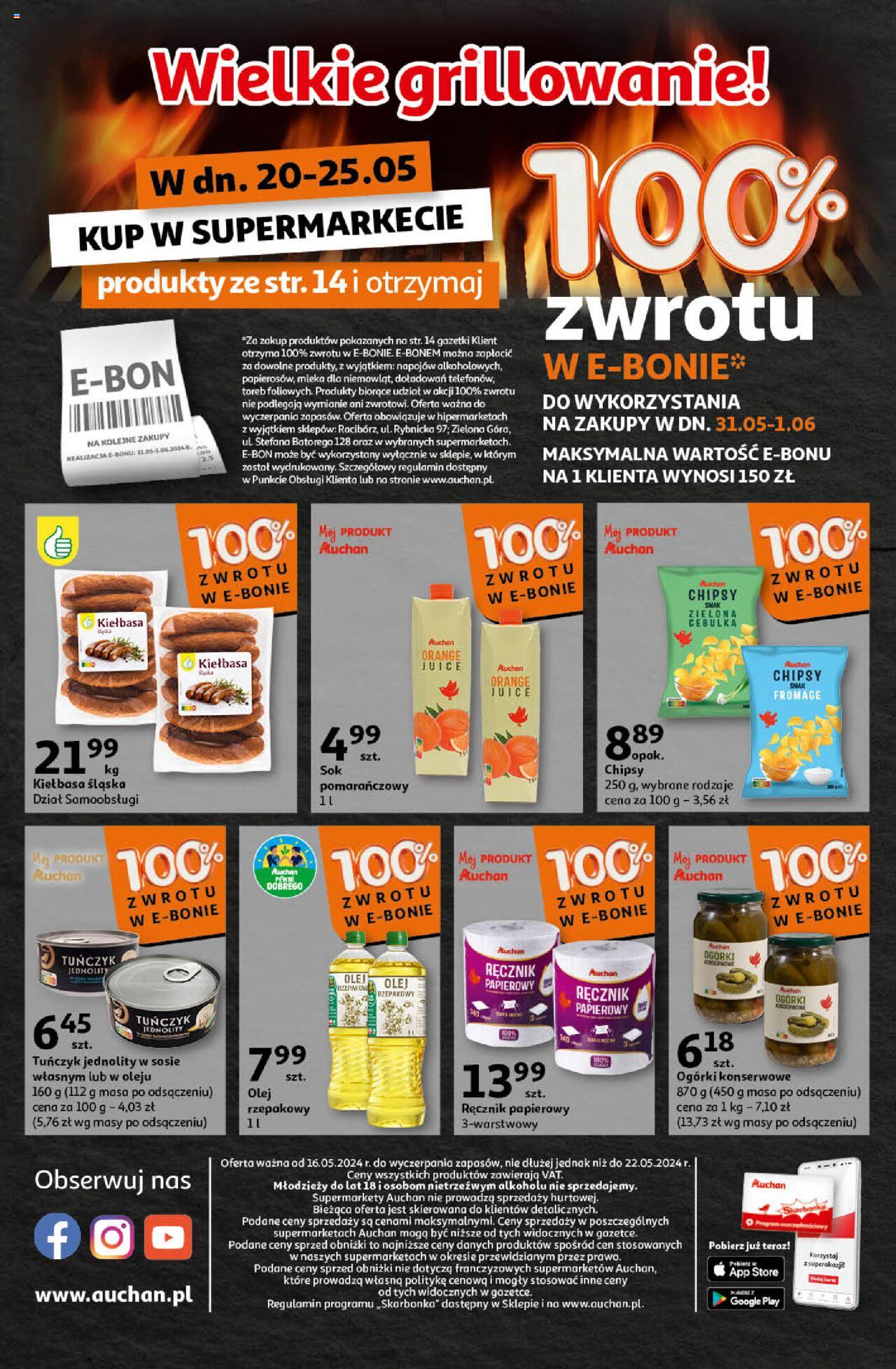 Auchan Gazetka ważna od 16.05.2024 do 22.05.2024 strona 14