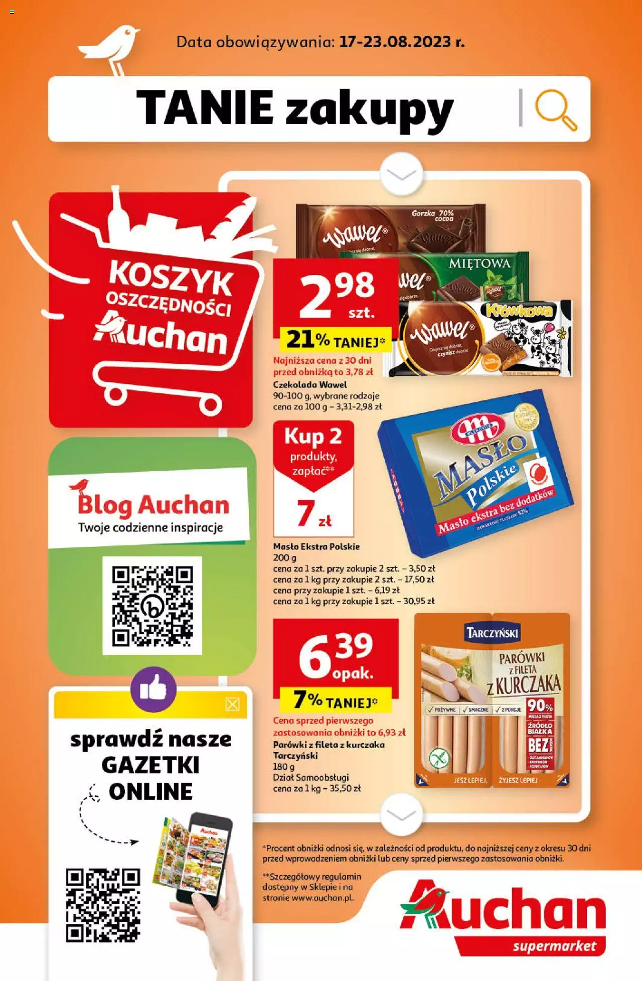 Auchan Gazetka ważna od 17.08.2023 do 23.08.2023 strona 1