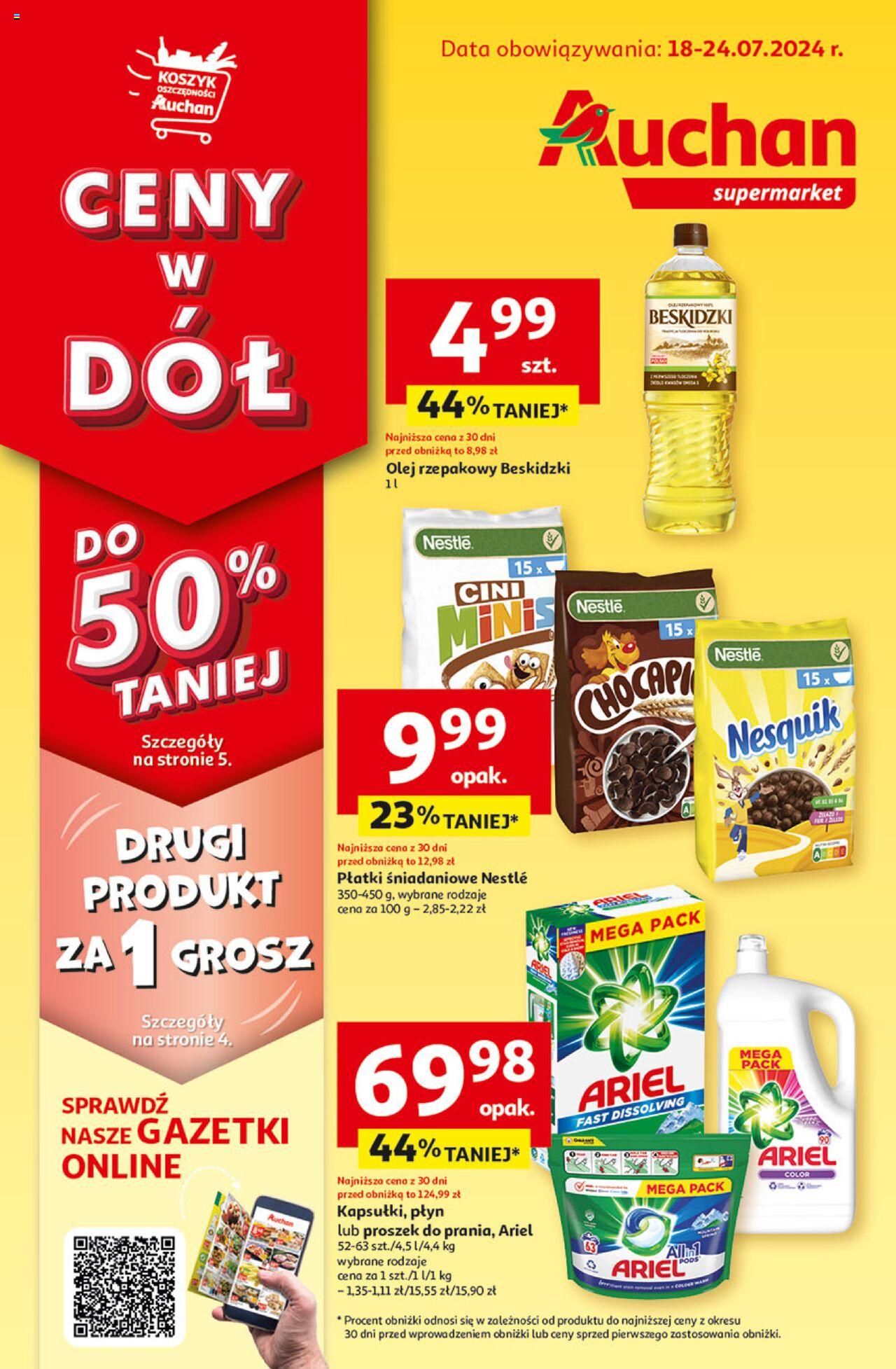 Auchan Gazetka ważna od 18.07.2024 do 24.07.2024 strona 1