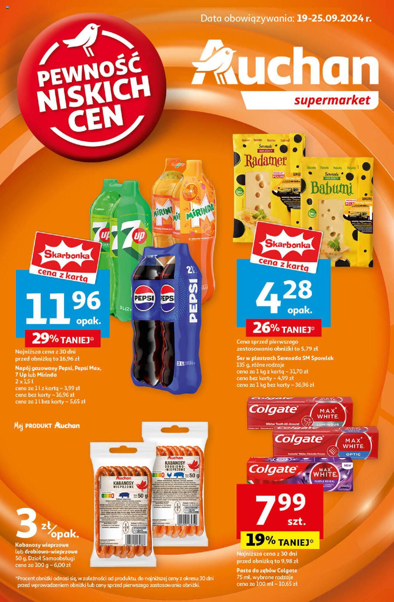 Auchan Gazetka ważna od 19.09.2024 do 25.09.2024 strona 1