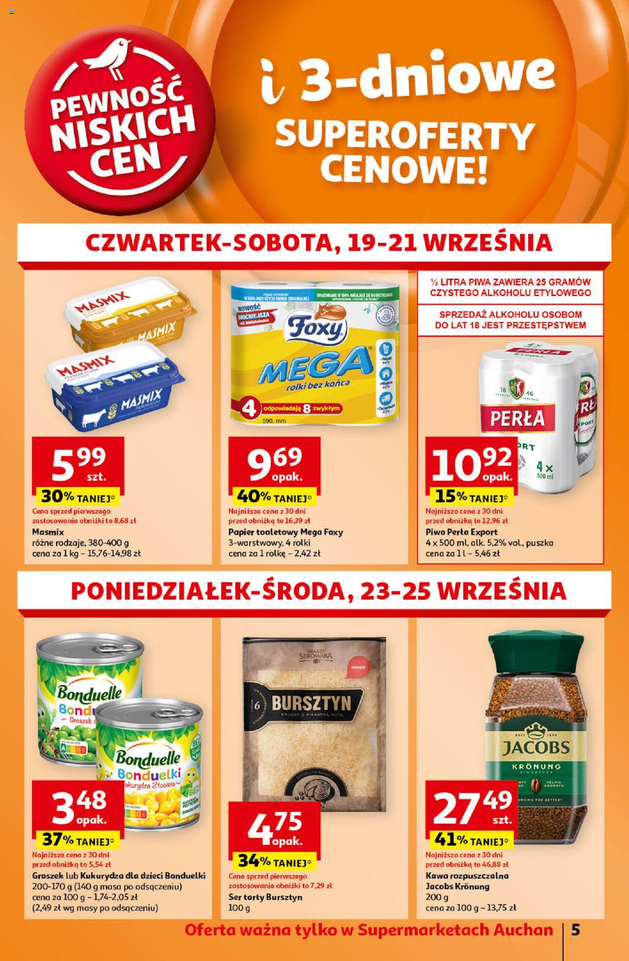Auchan Gazetka ważna od 19.09.2024 do 25.09.2024 strona 5