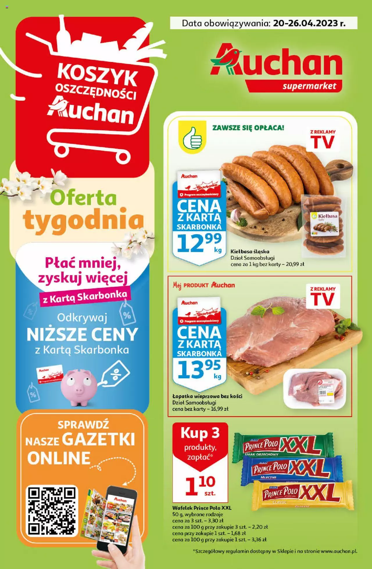 Auchan  Gazetka ważna od 20.04.2023 do 26.04.2023 strona 1