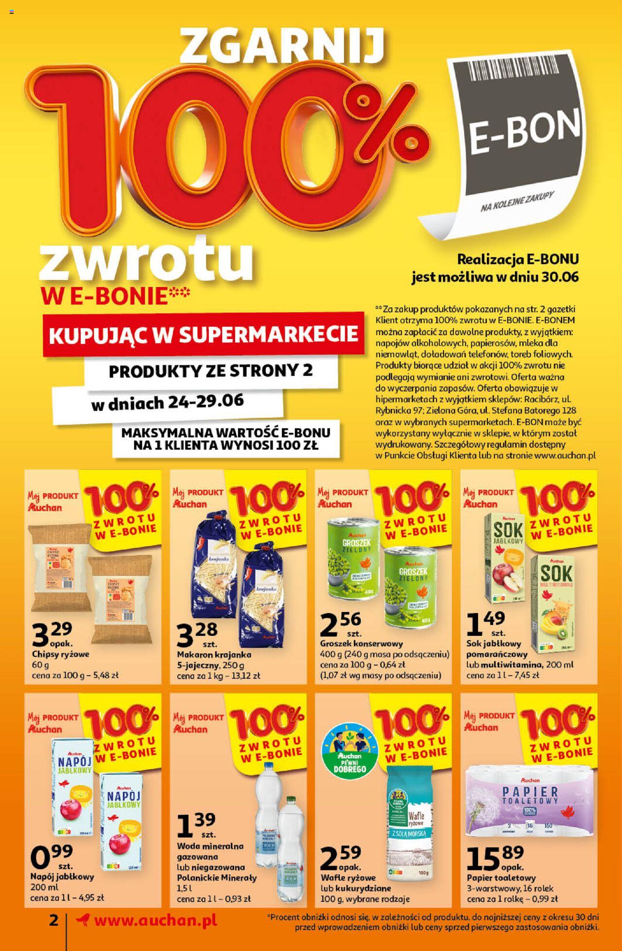 Auchan Gazetka ważna  od 20.06.2024 do 26.06.2024 strona 2