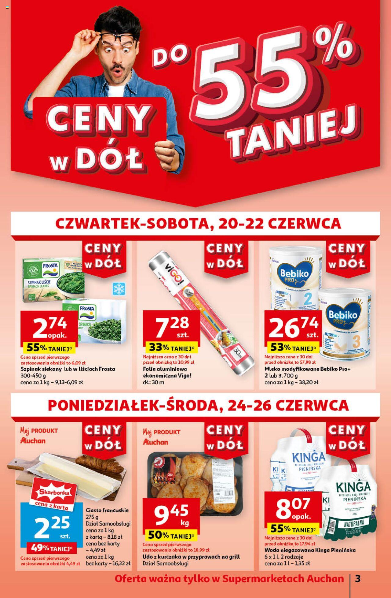 Auchan Gazetka ważna  od 20.06.2024 do 26.06.2024 strona 3