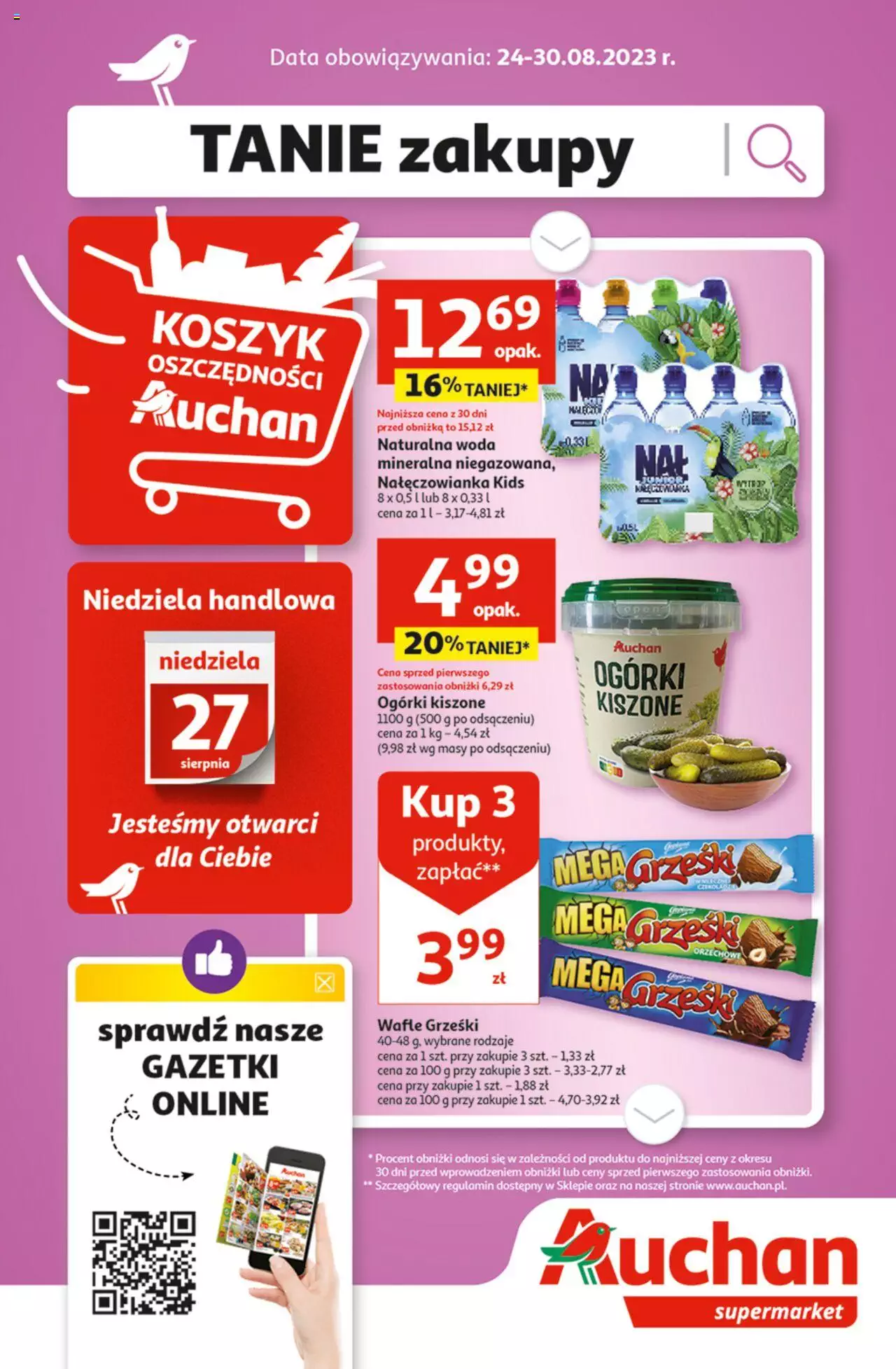Auchan Gazetka ważna od 24.08.2023 do 30.08.2023 strona 1