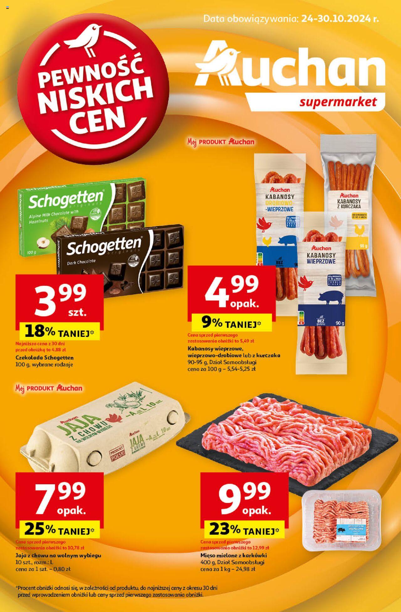 Auchan Gazetka ważna od 24.10.2024 do 30.10.2024 strona 1