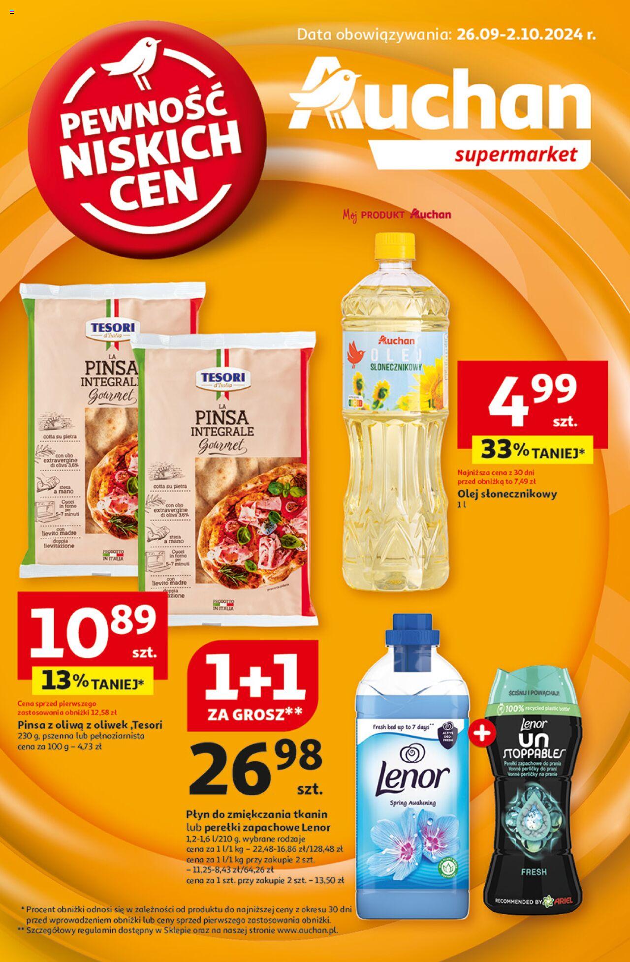 Auchan Gazetka ważna od 26.09.2024 do 02.10.2024 strona 1