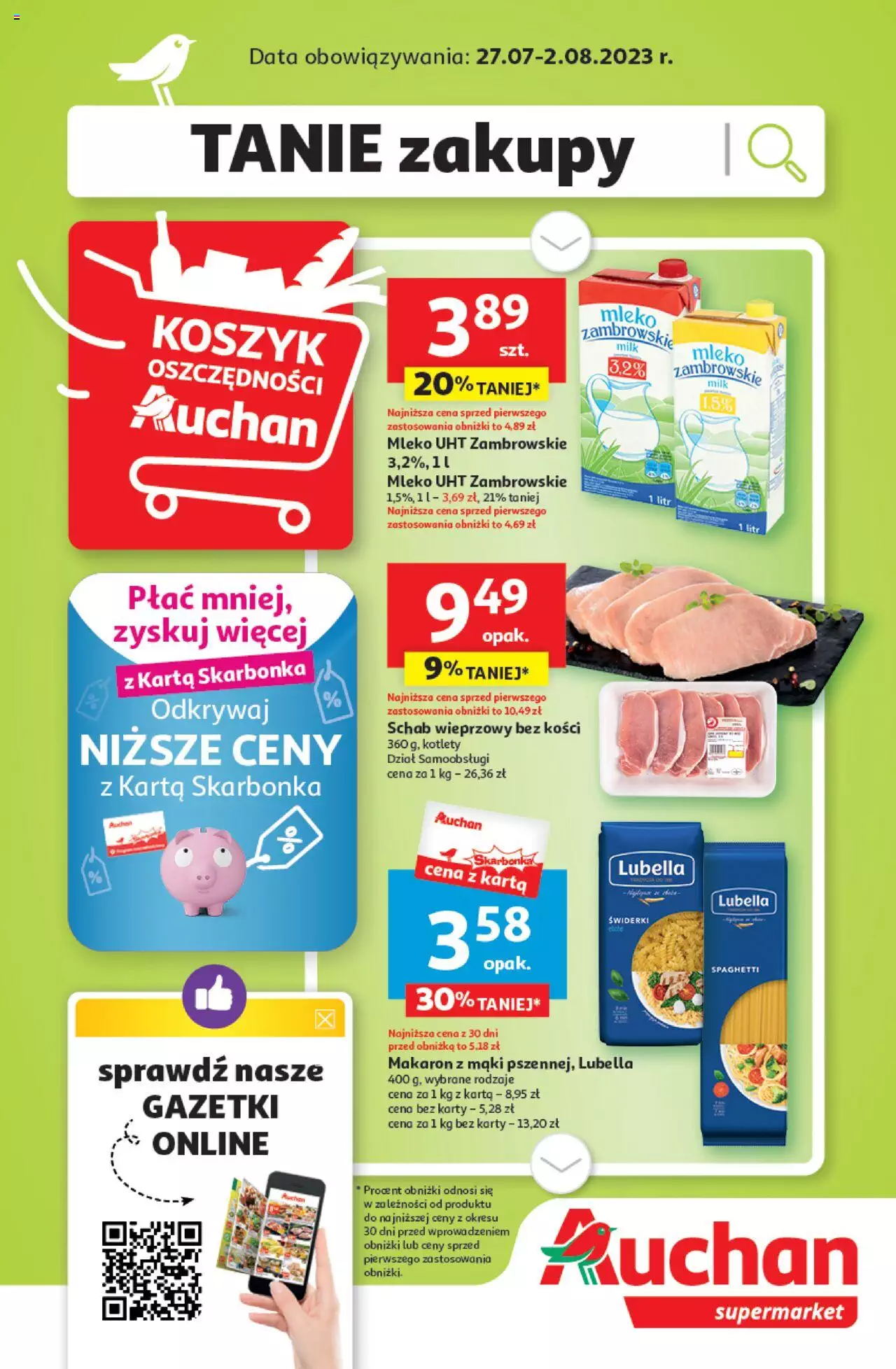 Auchan Gazetka ważna od 27.07.2023 do 02.08.2023 strona 1