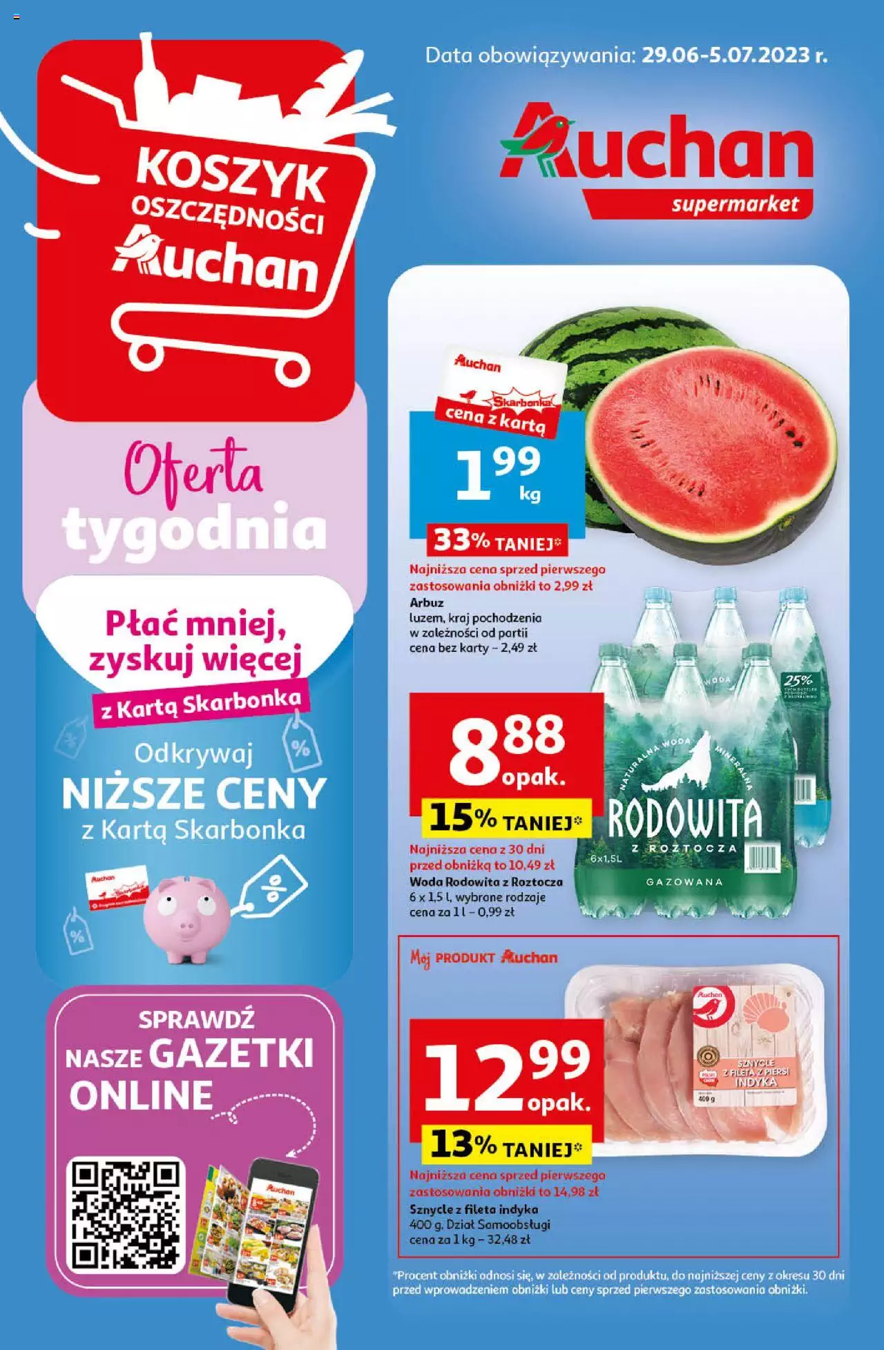 Auchan Gazetka ważna od 29.06.2023 do 05.07.2023 strona 1
