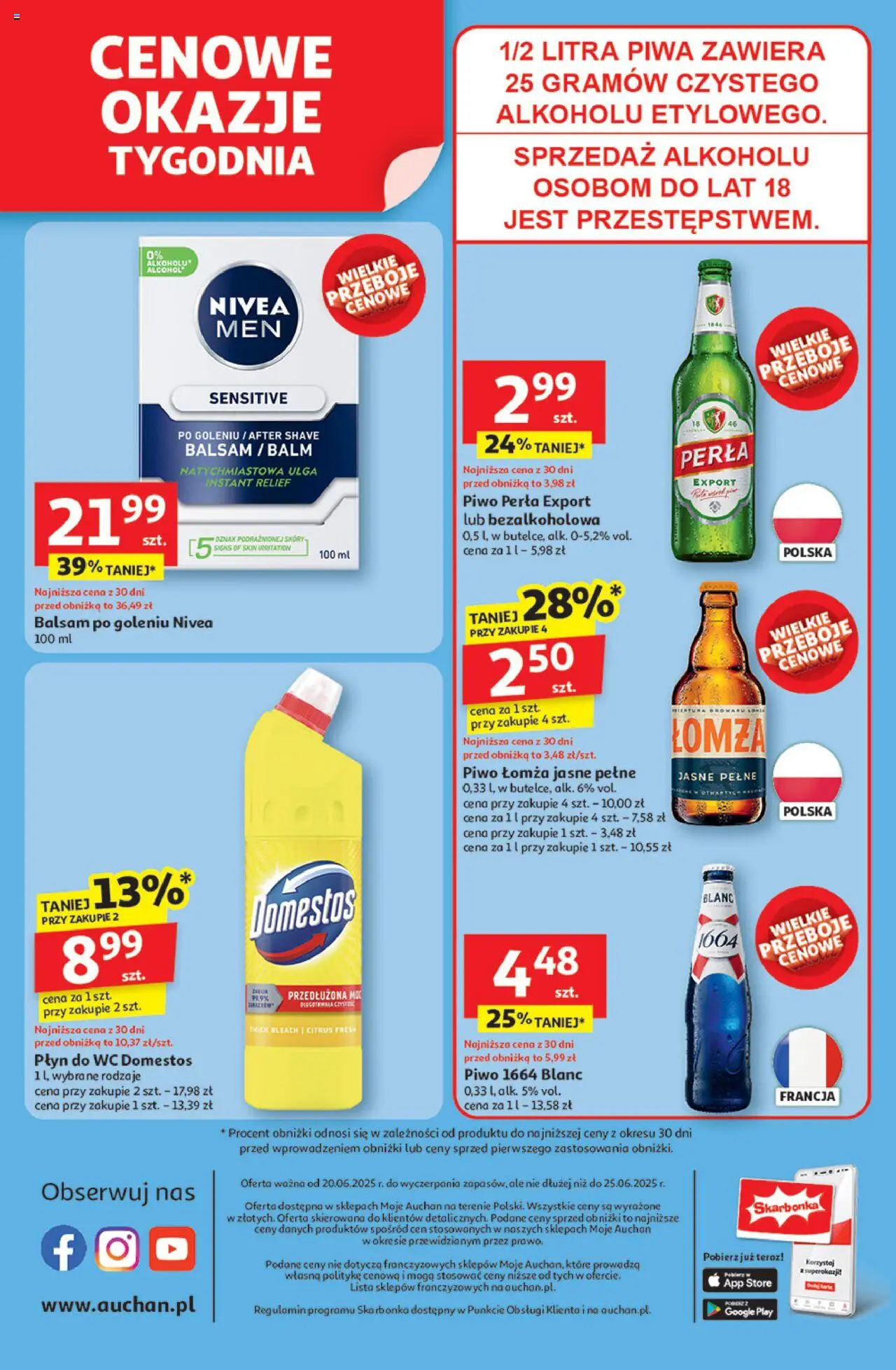 Auchan Jak Pragnę Lata Gazetka ważna od  20.06.2025 do 25.06.2025 strona 10