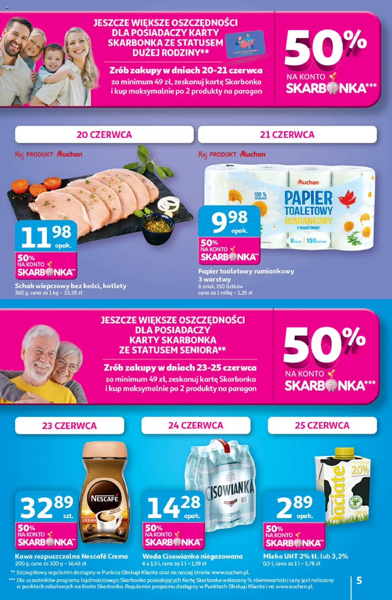 Auchan Jak Pragnę Lata Hipermarket Gazetka  ważna od 20.06.2025 do 25.06.2025 strona 5