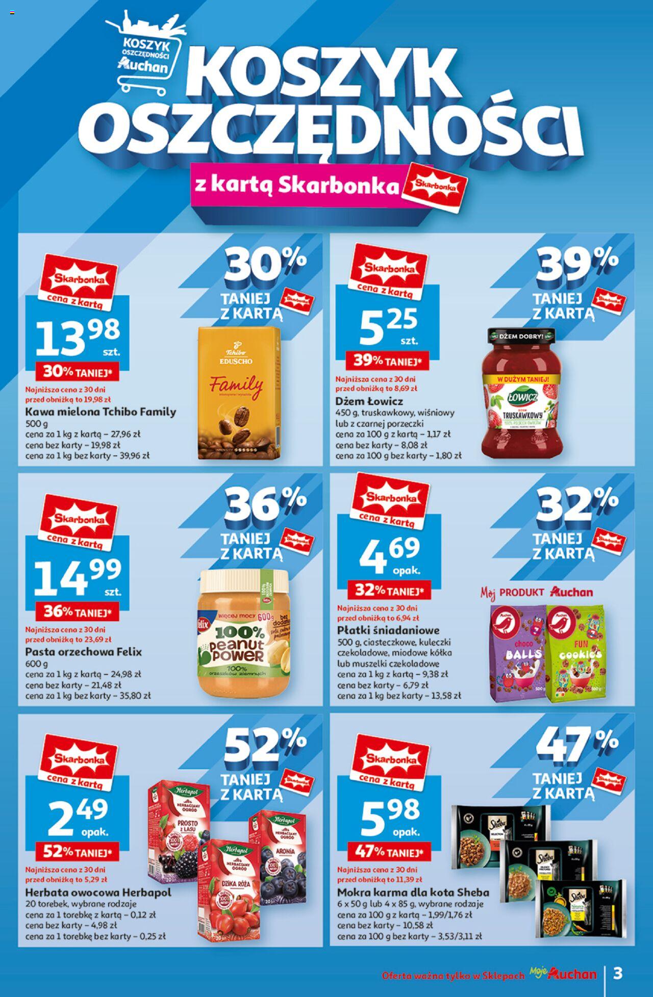 Auchan Jeszcze Lepsze Ceny Gazetka ważna od 01.08.2024 do 07.08.2024 strona 3