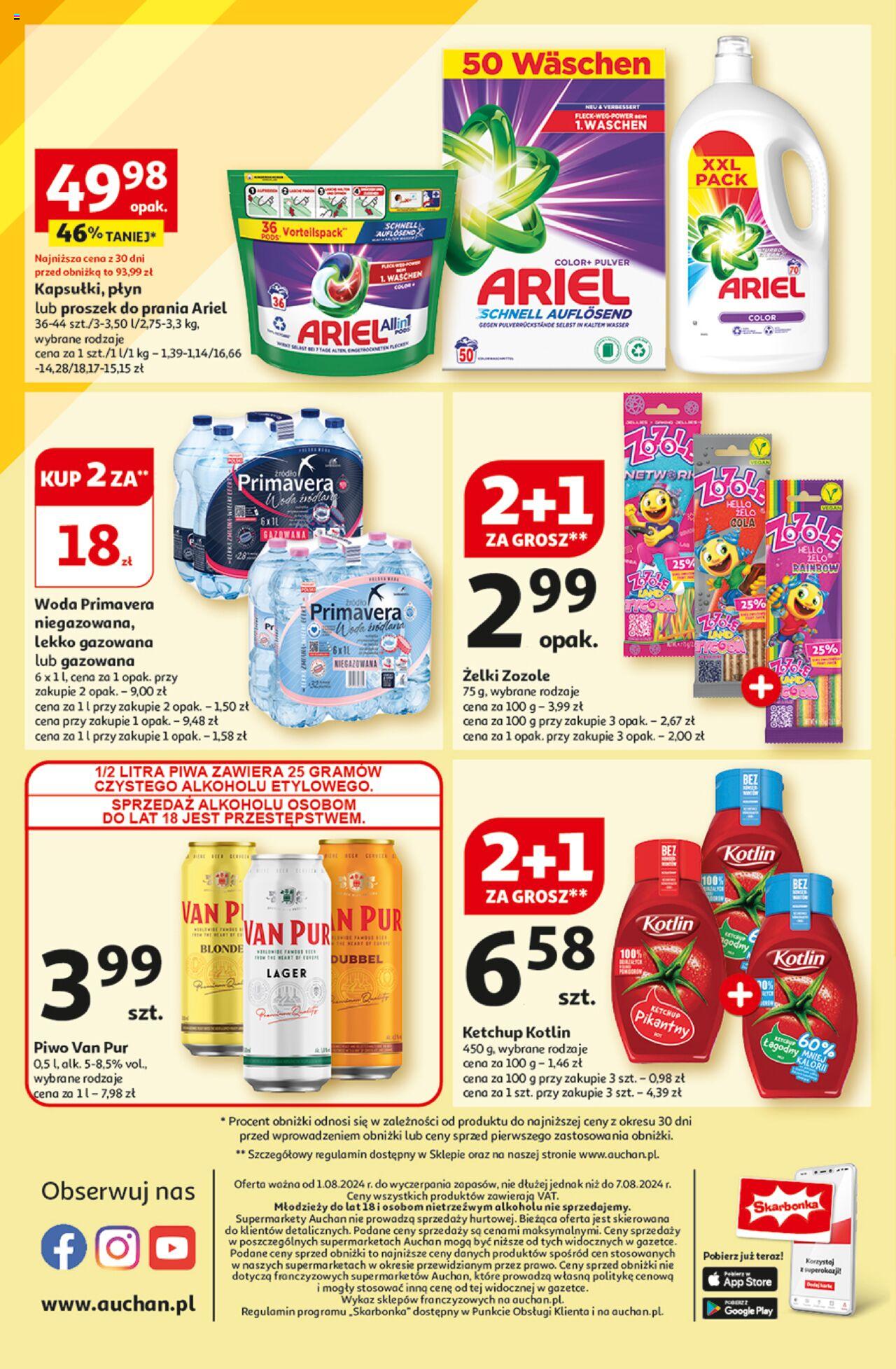 Auchan Jeszcze Lepsze Ceny Gazetka ważna od 01.08.2024 do 07.08.2024 strona 10