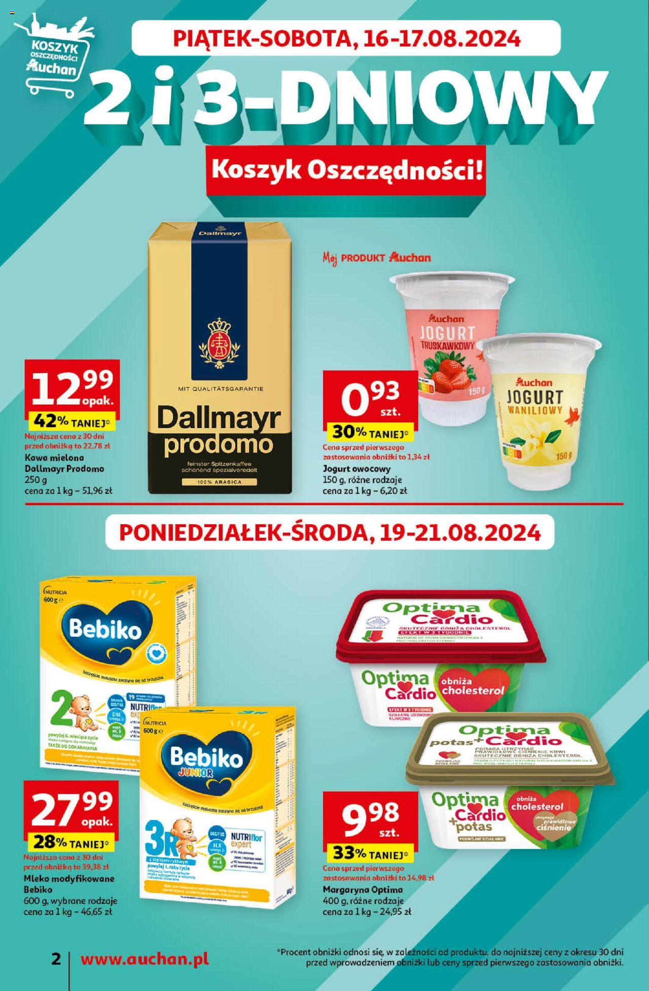 Auchan Jeszcze Lepsze Ceny Gazetka ważna od 16.08.2024 d 21.08.2024 strona 2