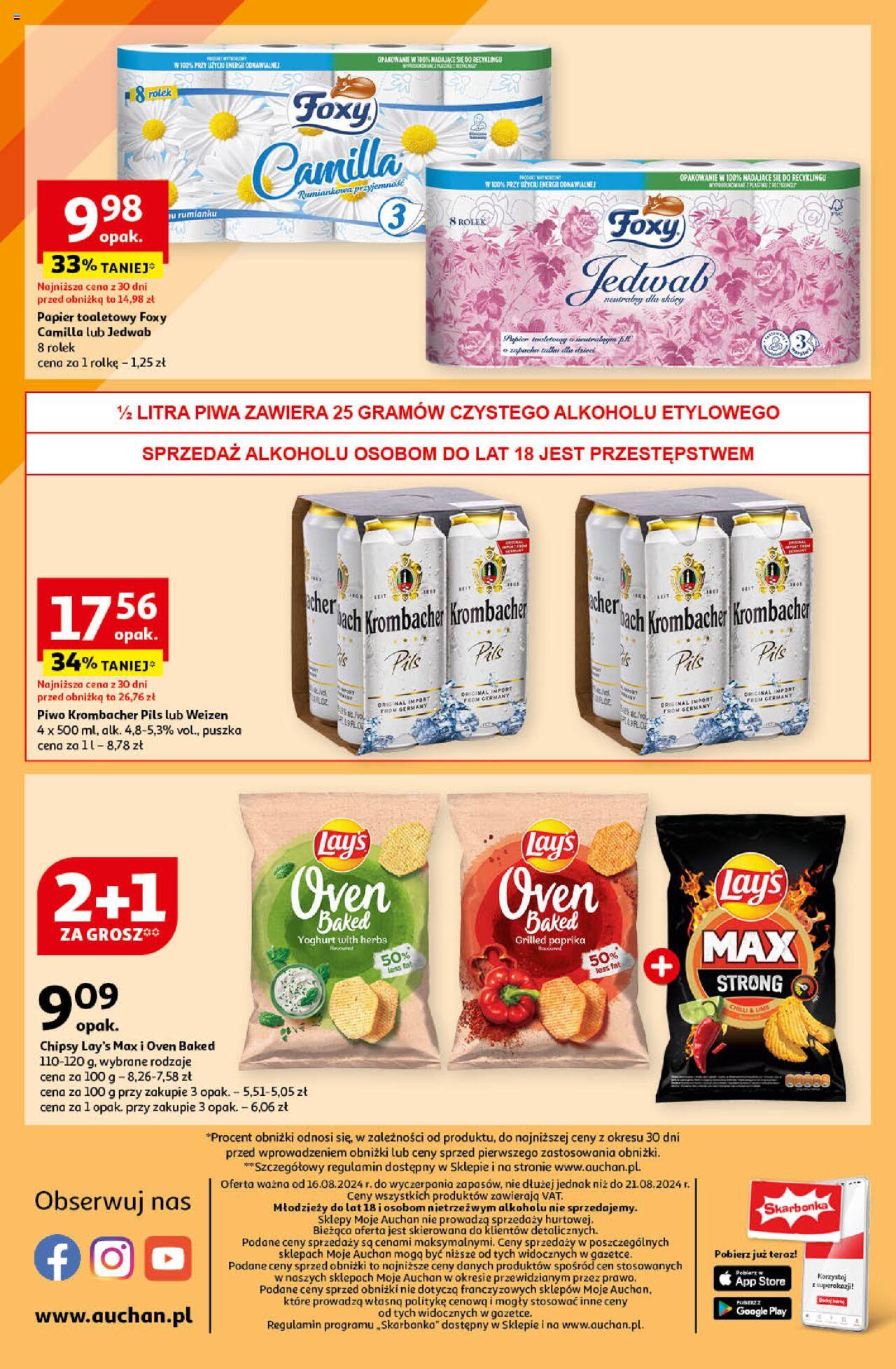 Auchan Jeszcze Lepsze Ceny Gazetka ważna od 16.08.2024 d 21.08.2024 strona 10