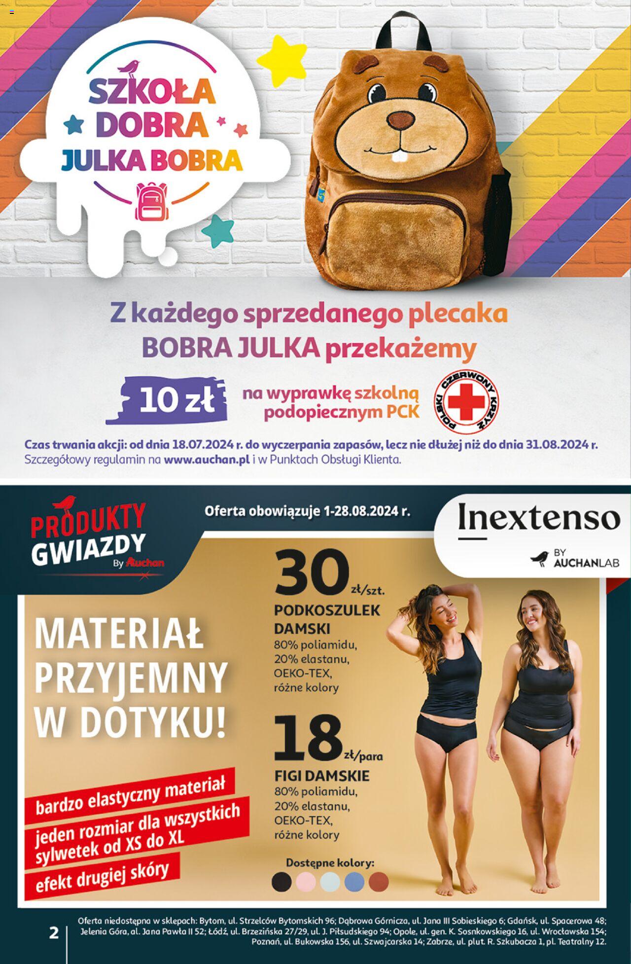 Auchan Jeszcze Lepsze Ceny Hipermarket Gazetka ważna od 01.08.2024 do 07.08.2024 strona 2