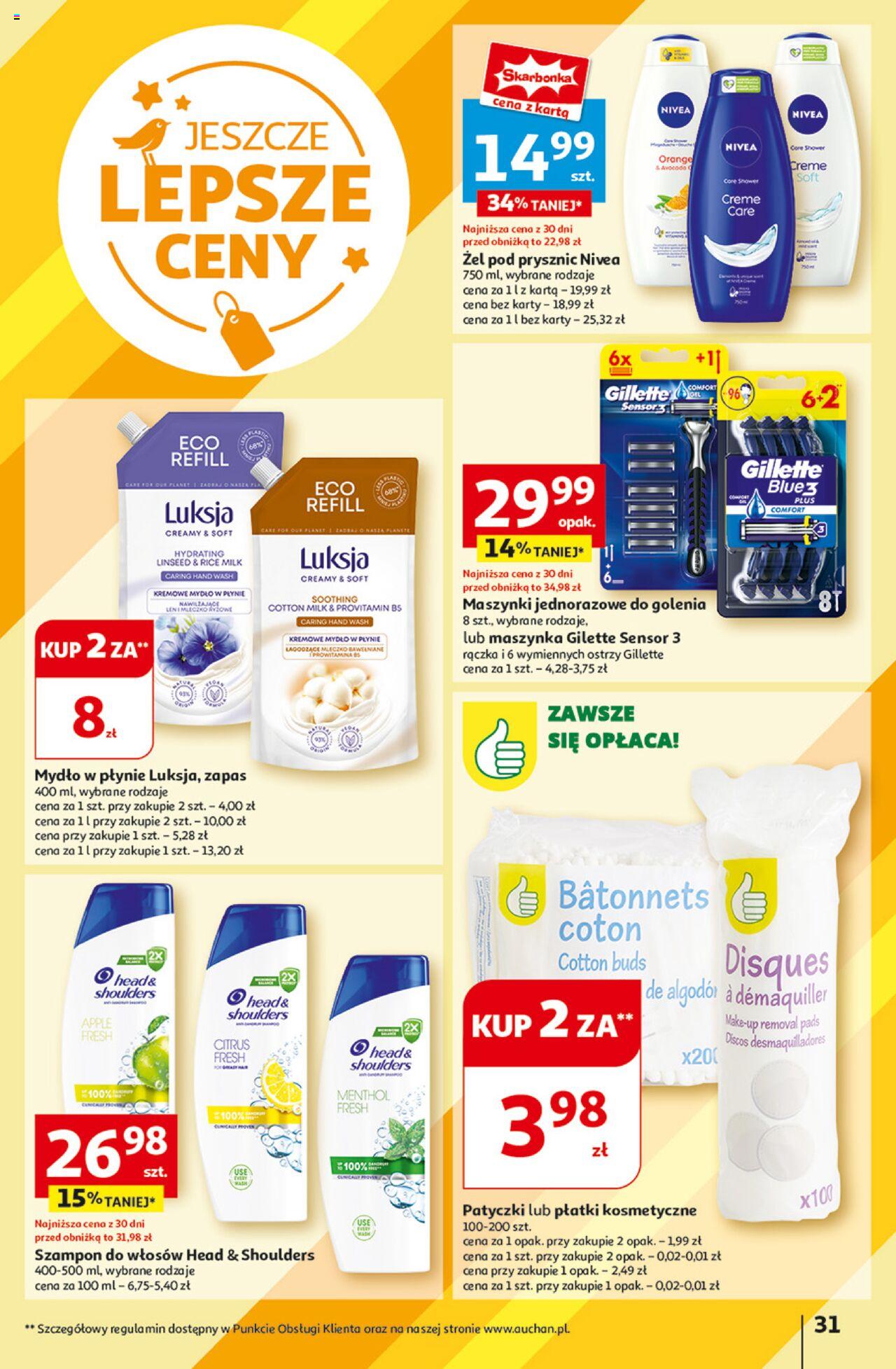 Auchan Jeszcze Lepsze Ceny Hipermarket Gazetka ważna od 01.08.2024 do 07.08.2024 strona 33