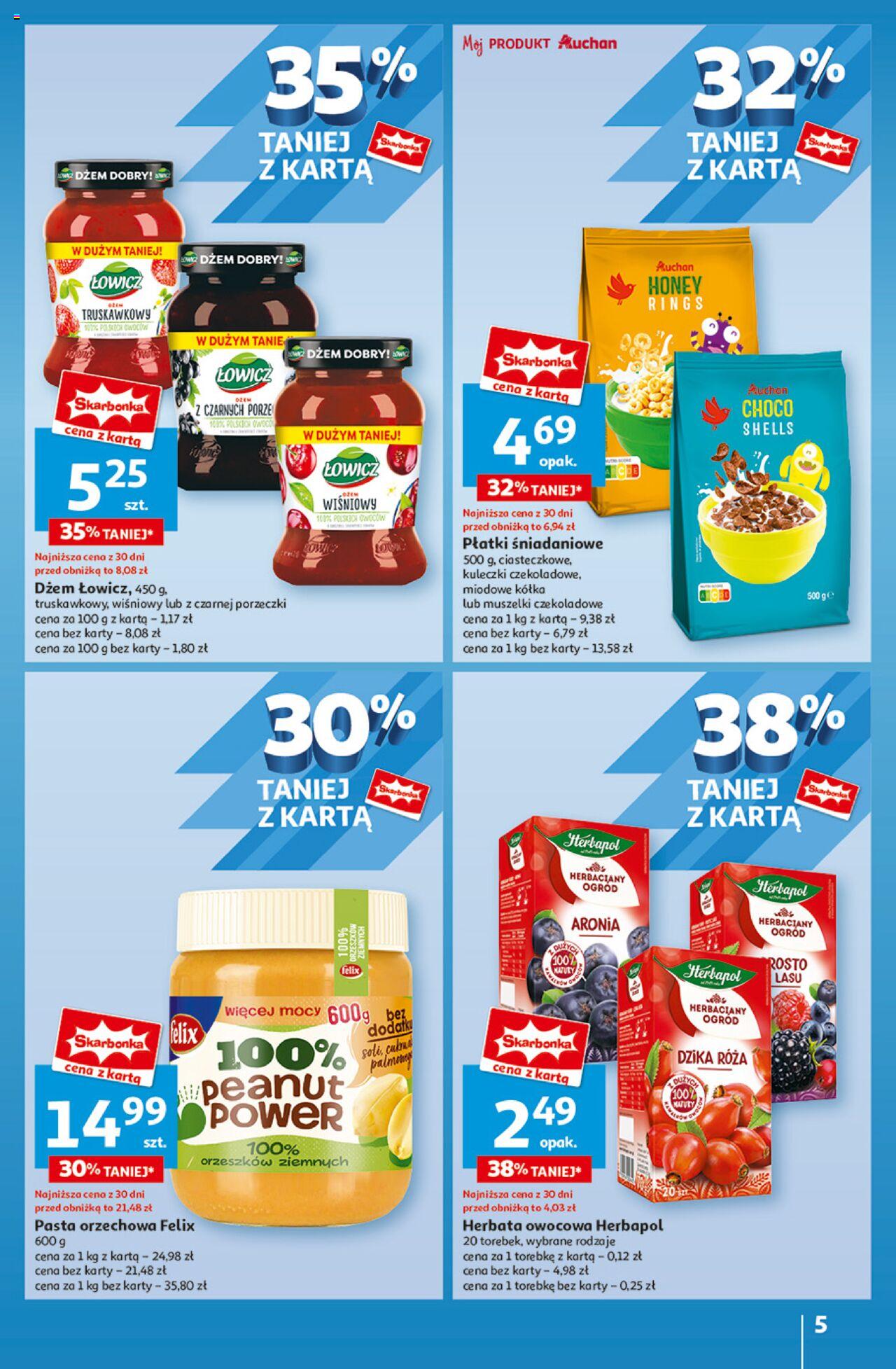 Auchan Jeszcze Lepsze Ceny Hipermarket Gazetka ważna od 01.08.2024 do 07.08.2024 strona 5