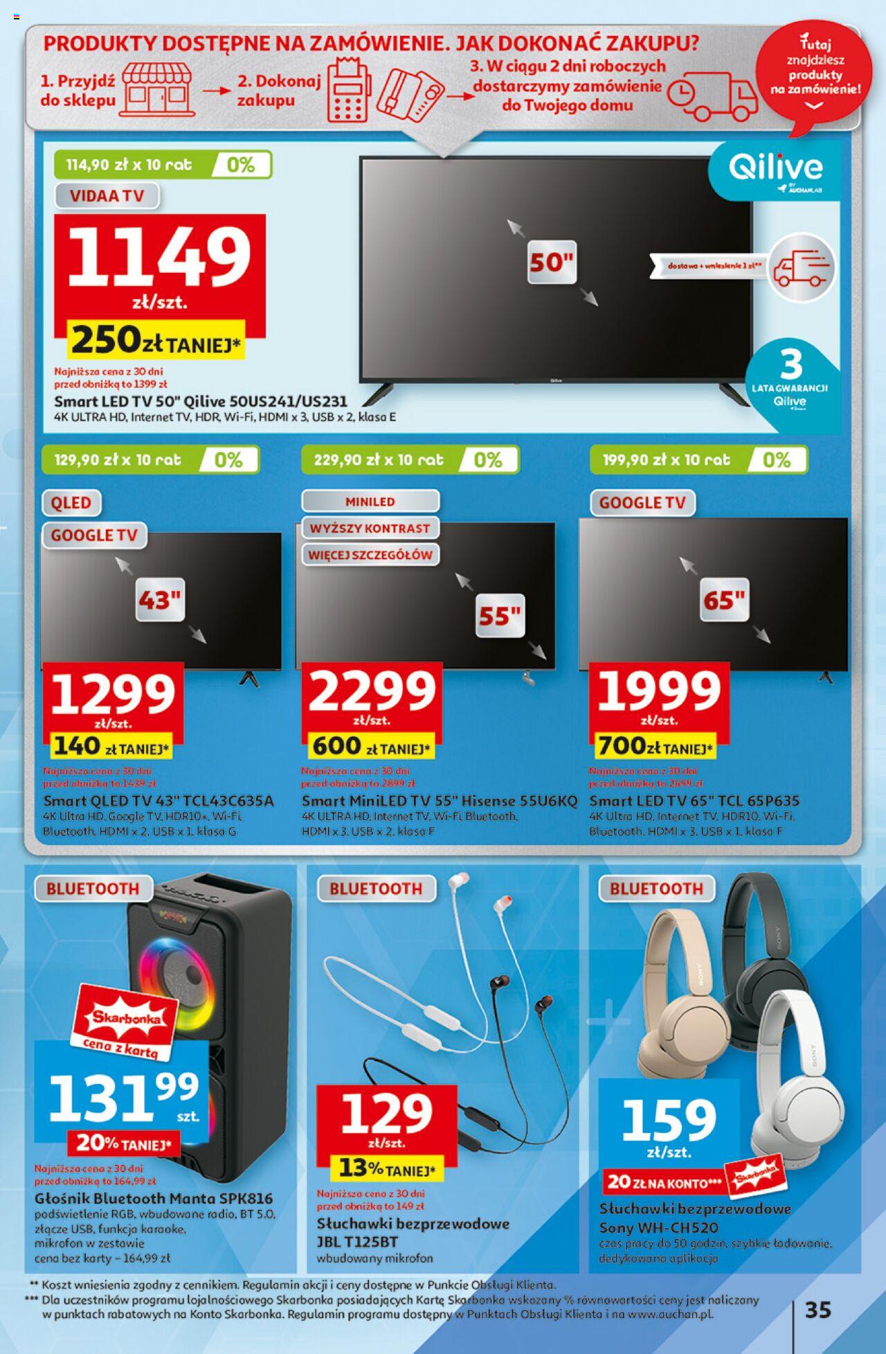 Auchan Jeszcze Lepsze Ceny Hipermarket Gazetka ważna od 01.08.2024 do 07.08.2024 strona 43
