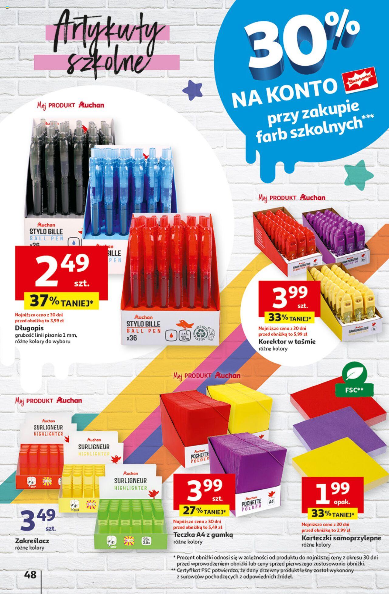 Auchan Jeszcze Lepsze Ceny Hipermarket Gazetka ważna od 01.08.2024 do 07.08.2024 strona 55