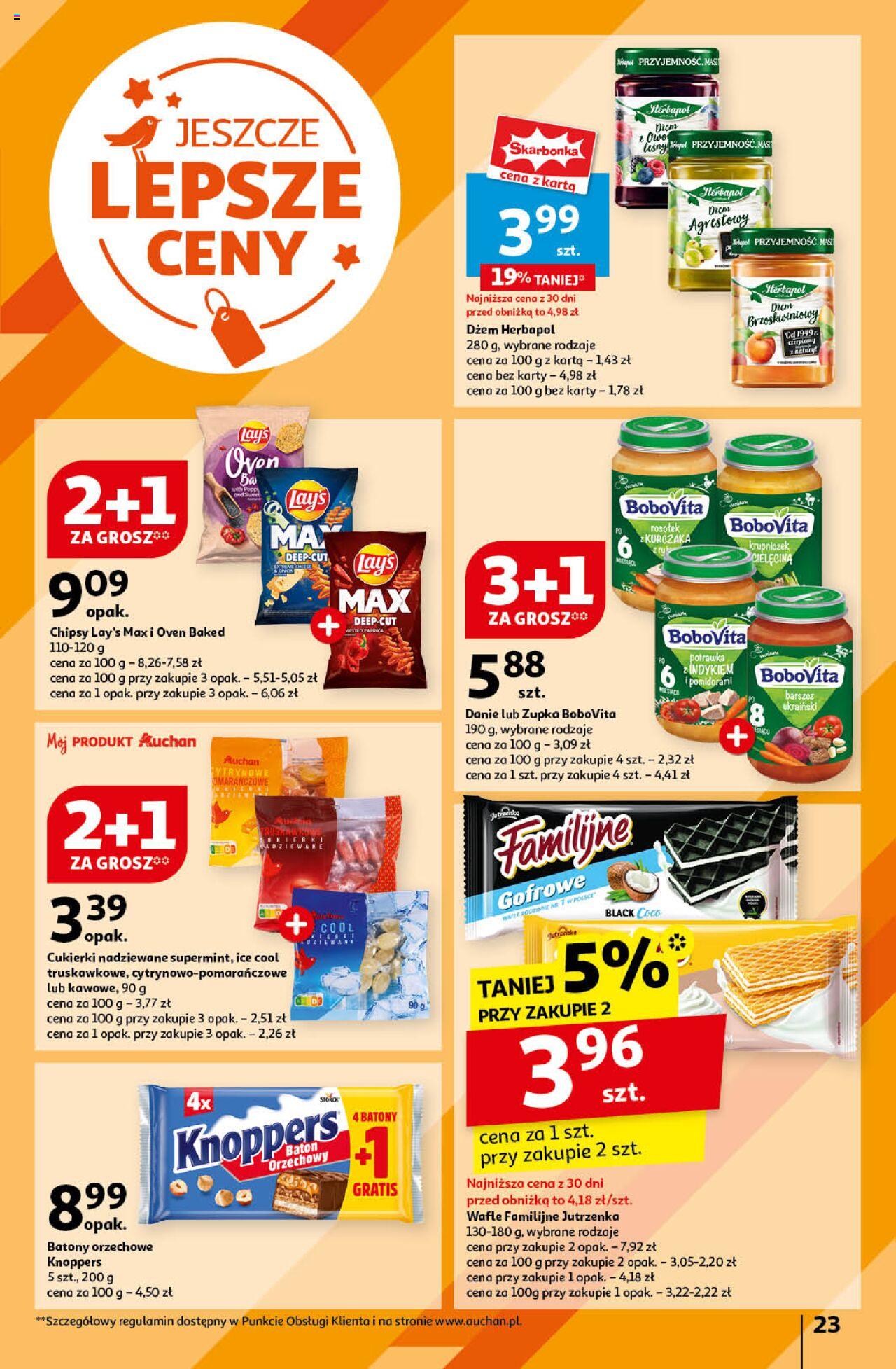 Auchan Jeszcze Lepsze Ceny Hipermarket Gazetka ważna  od 16.08.2024 do 21.08.2024 strona 25