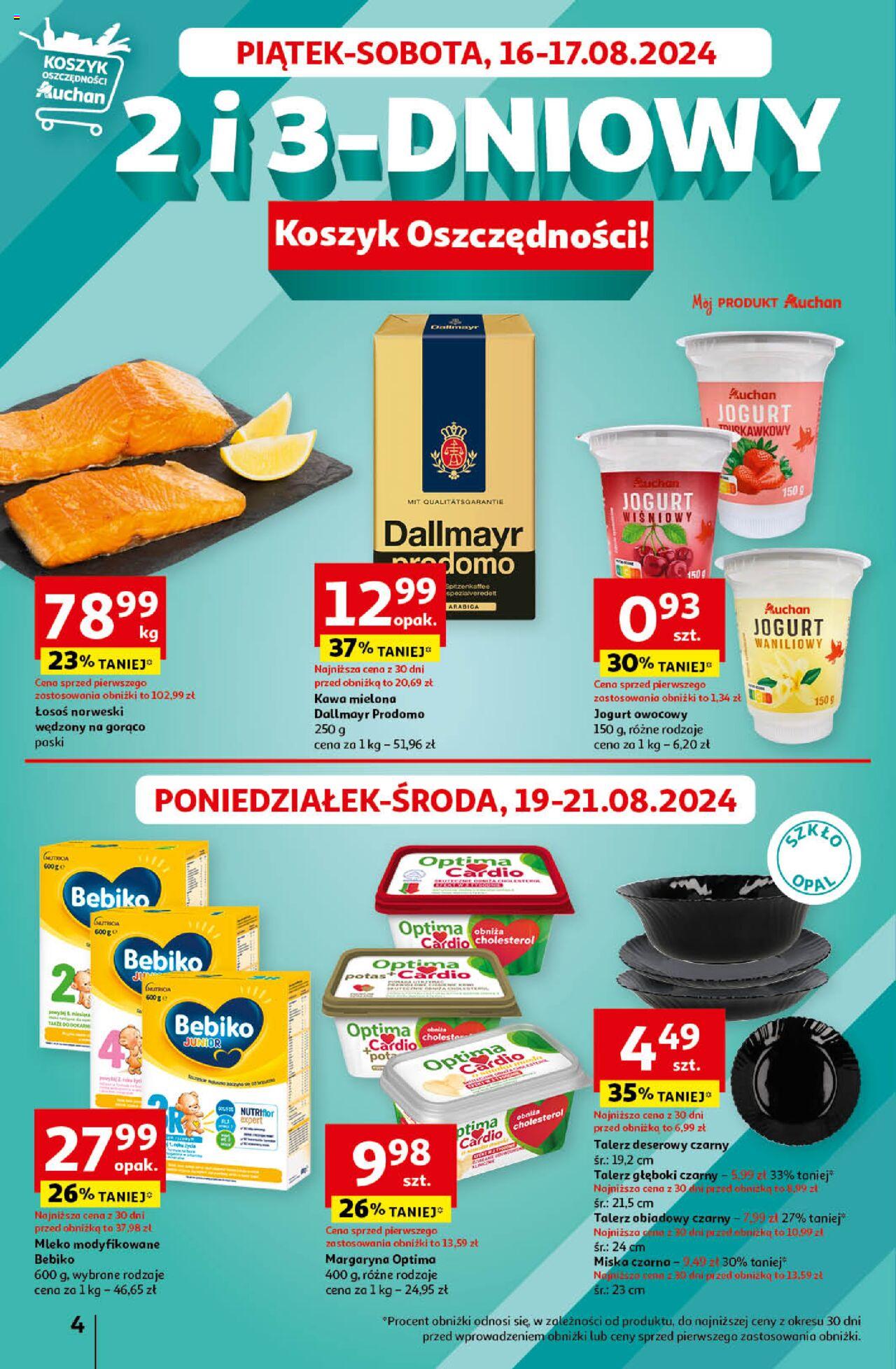 Auchan Jeszcze Lepsze Ceny Hipermarket Gazetka ważna  od 16.08.2024 do 21.08.2024 strona 4